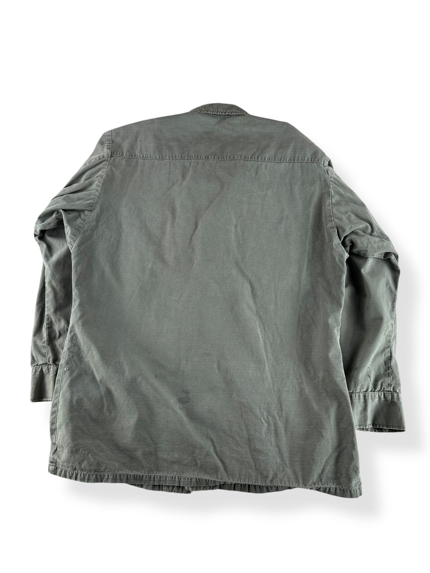 Back of Vintage 4th Pattern Cotton Ripstop Jungle Jacket SZ XL