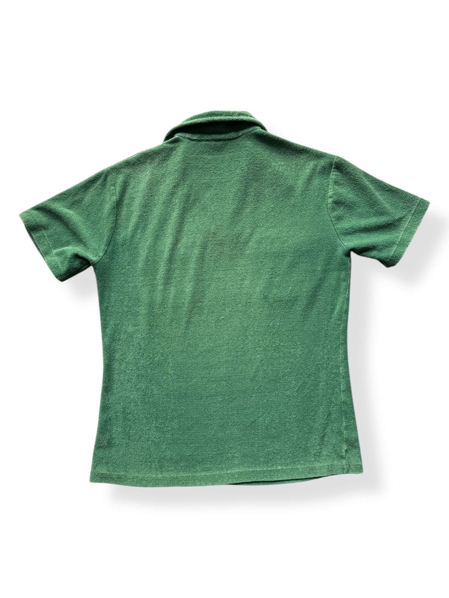 Back of Vintage Penney's Green Terrycloth Pullover SZ L