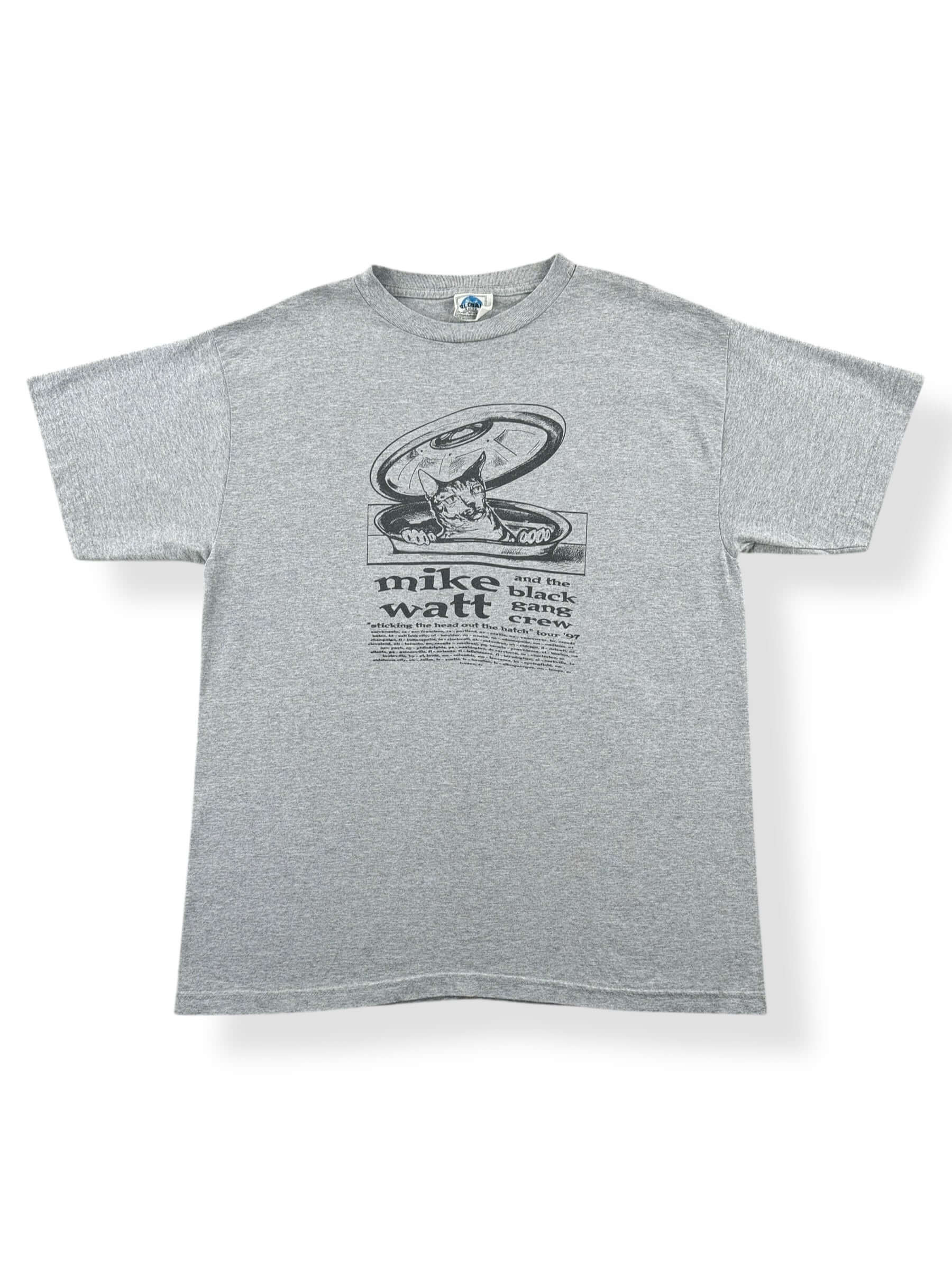 Front of Vintage 1997 Mike Watt & The Black Gang Crew Tour Tee SZ XL