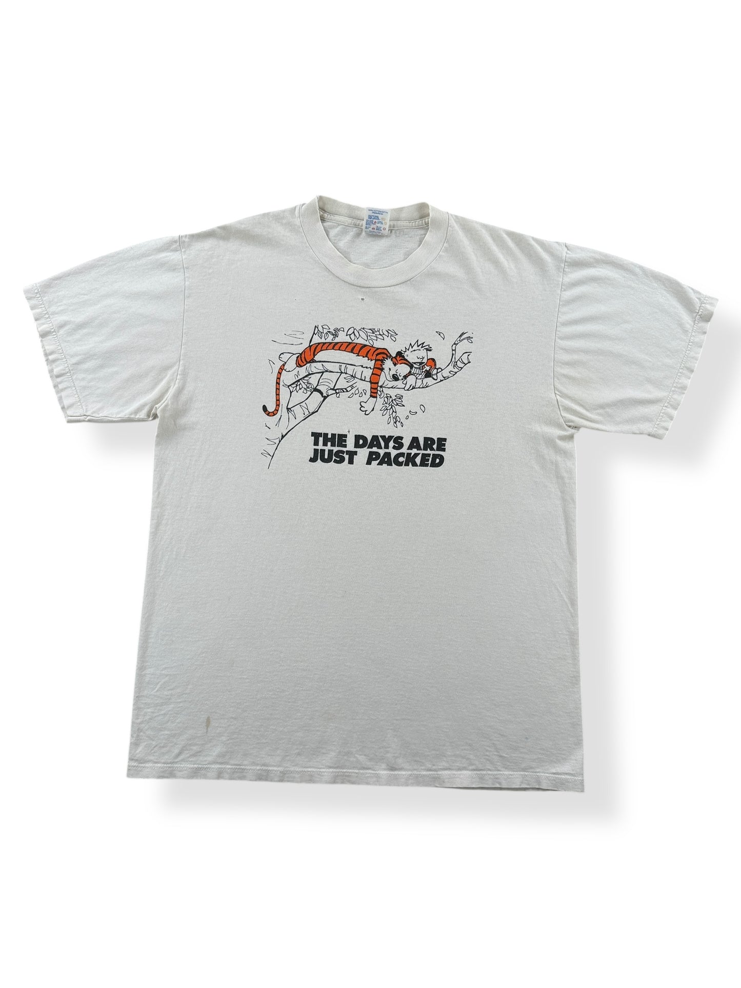 Front of Vintage Calvin & Hobbes Tee SZ L