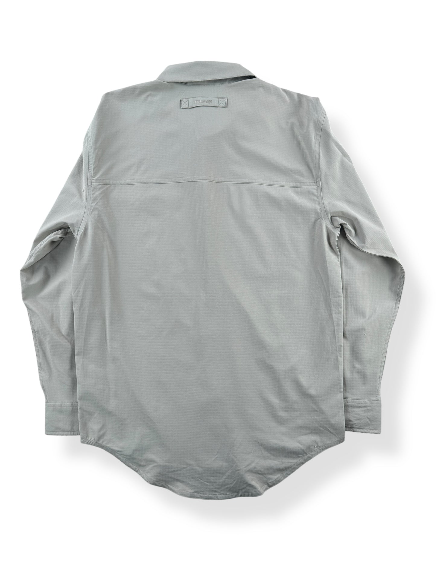 Back of CC Filson Ultralight Sand Bar Long Sleeve Shirt SZ XS