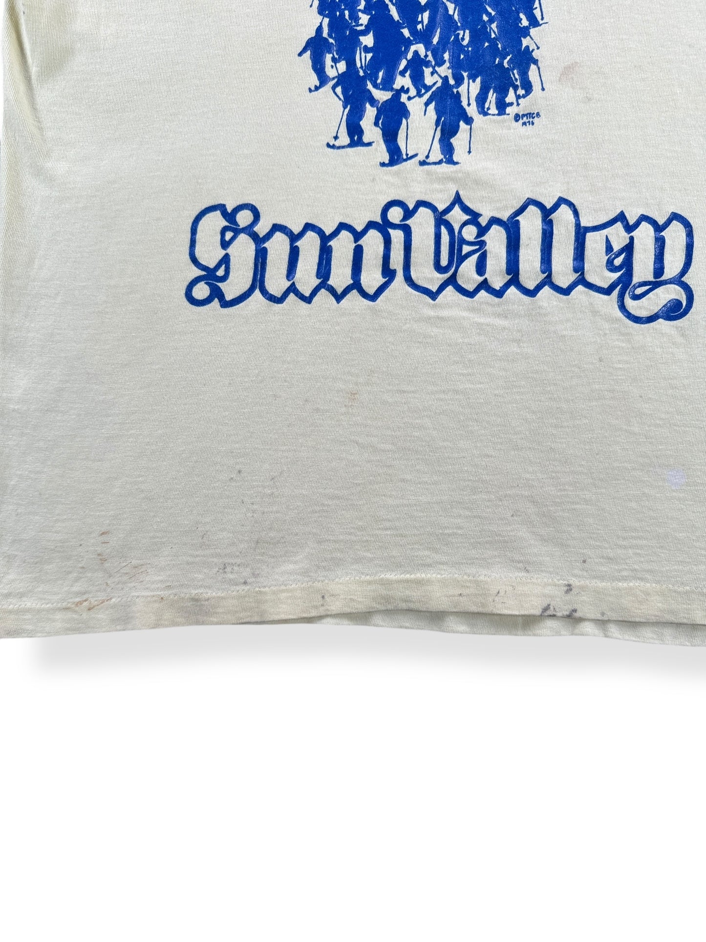 Stains on Vintage Sun Valley Oh Shit! Tee SZ L