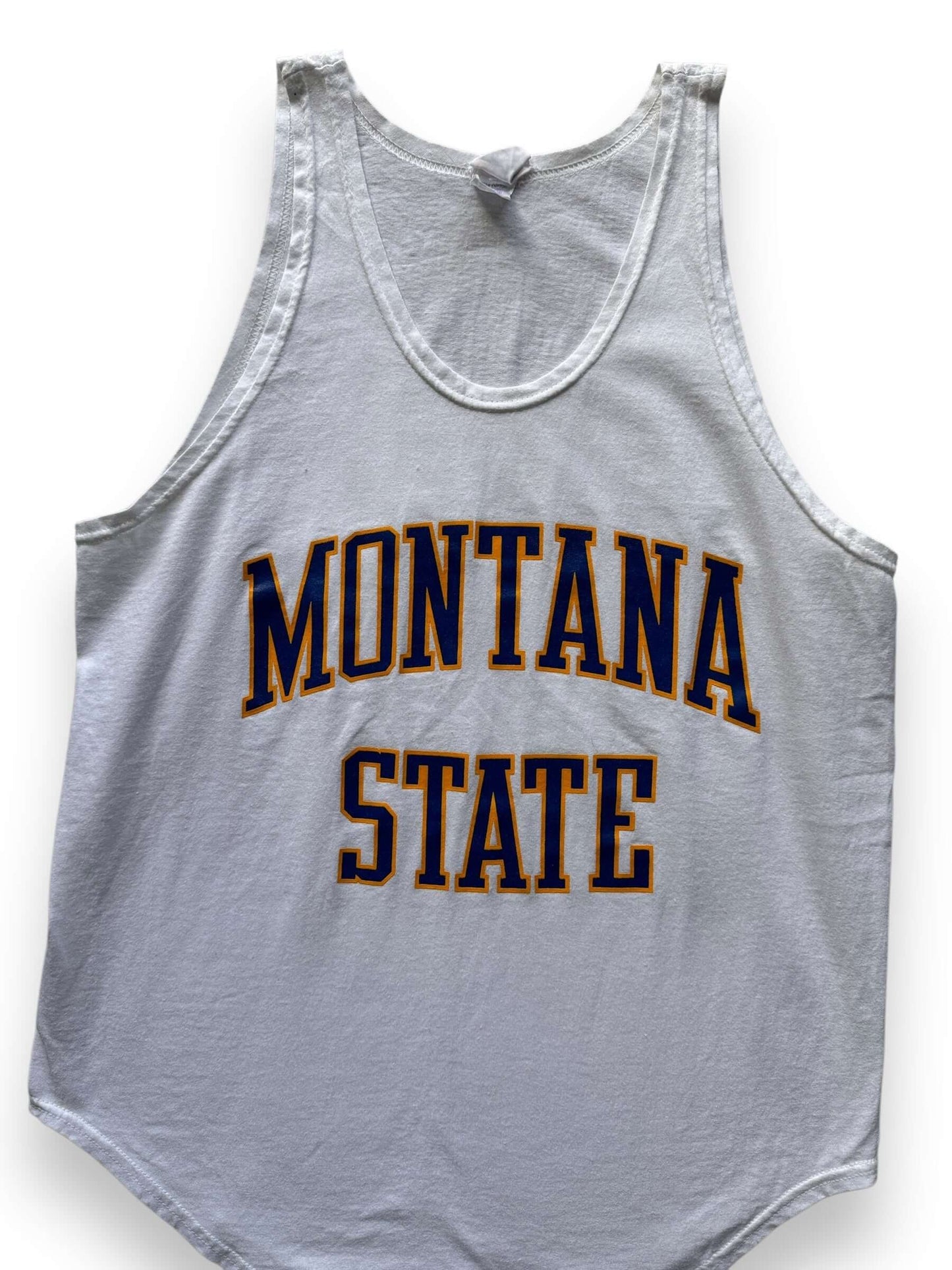 front close up of Vintage Montana State Tank SZ L