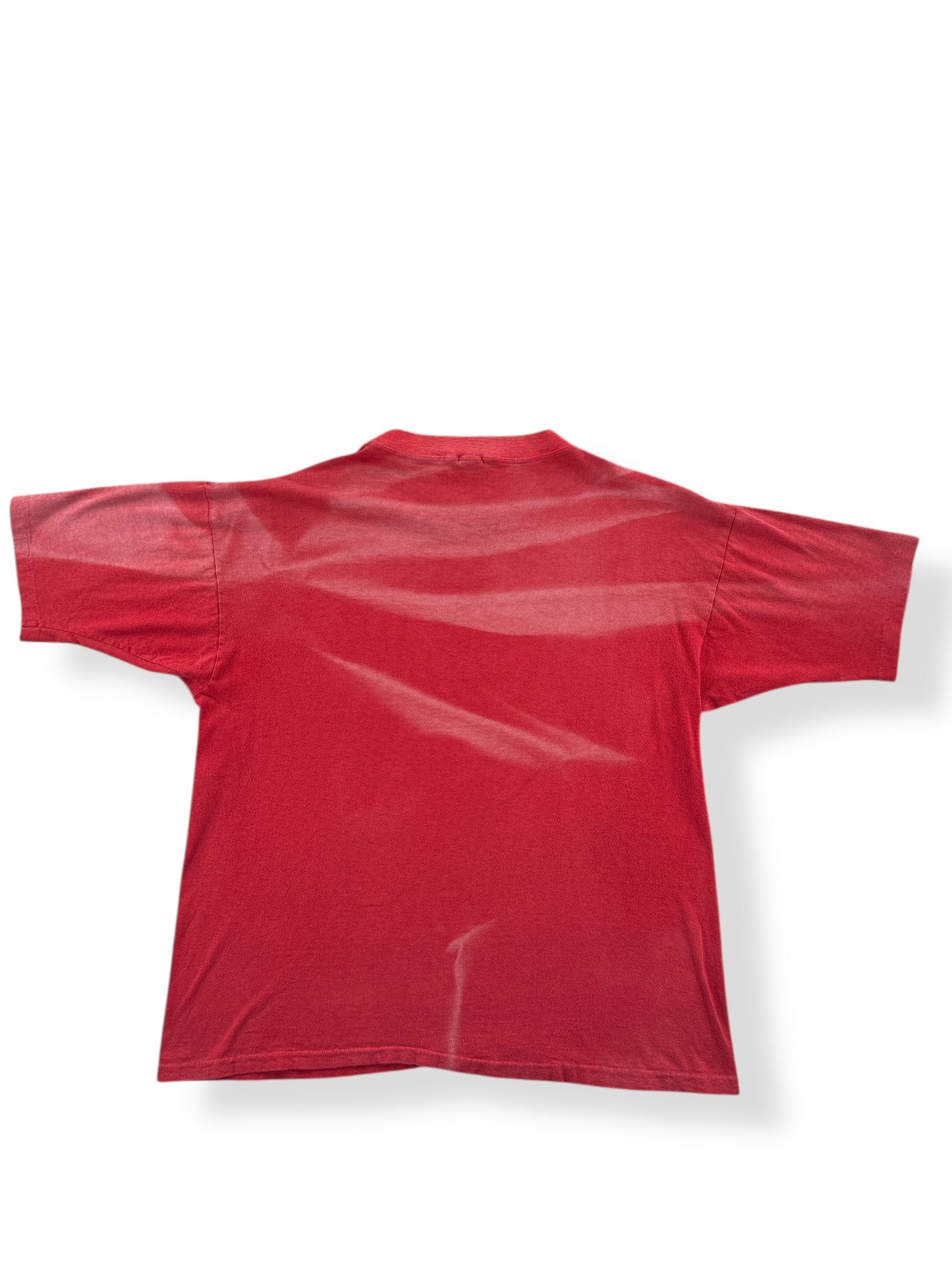 Back of Vintage Jesus Is Coming Fader Tee SZ XL (Fits L)