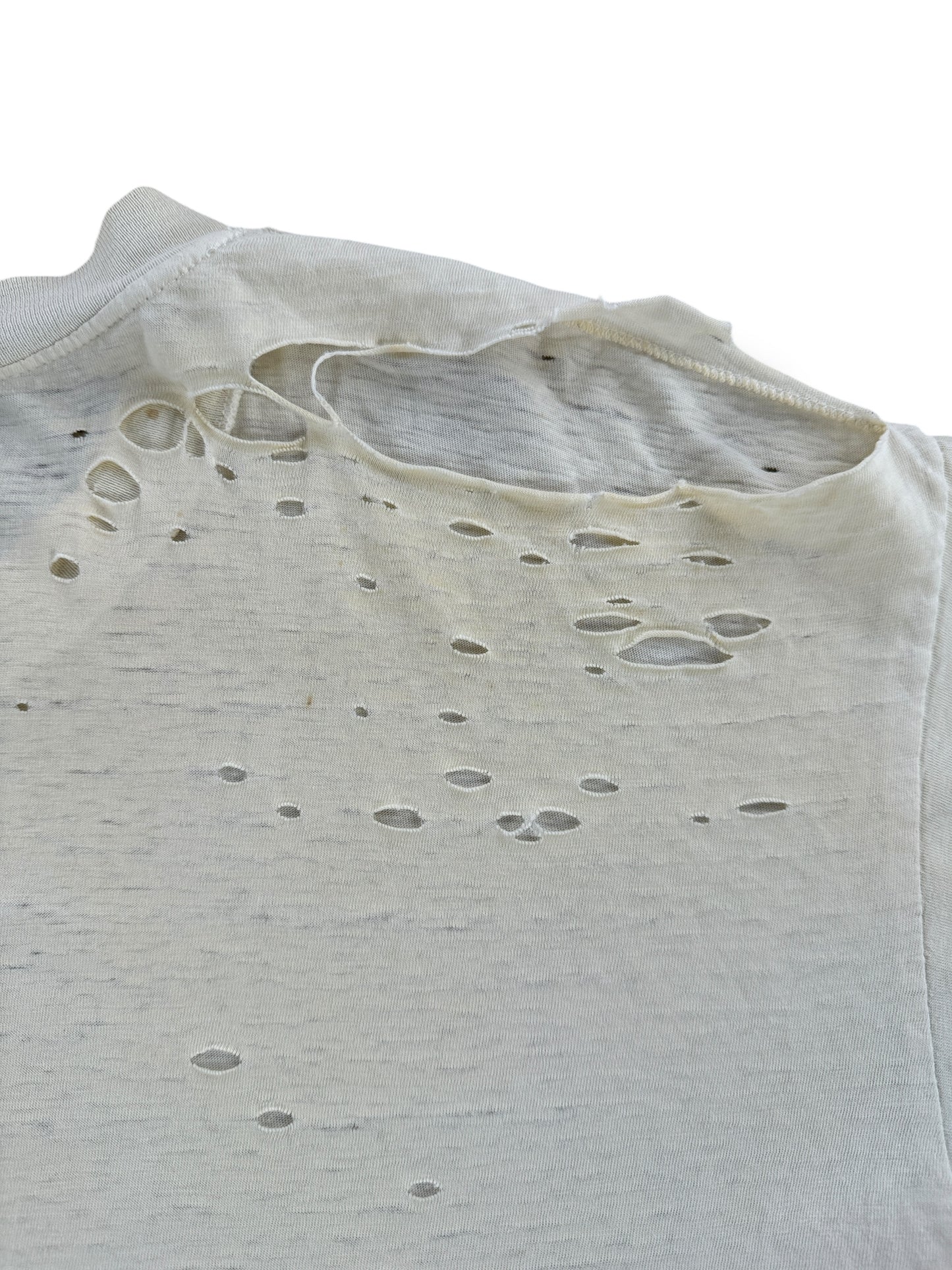 Distressing on Vintage Hanes Blank Thrasher Tee A SZ XL