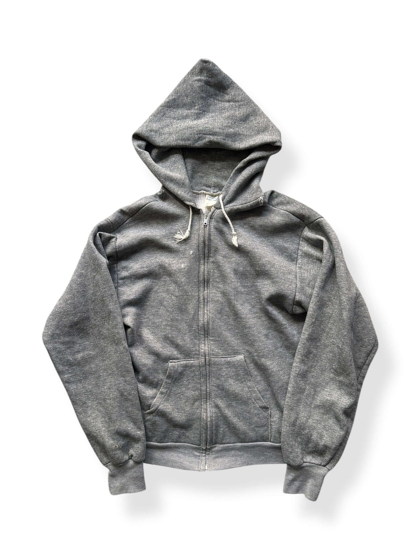 Front of Vintage Healthknit Waffle Knit Lined Hoodie SZ L