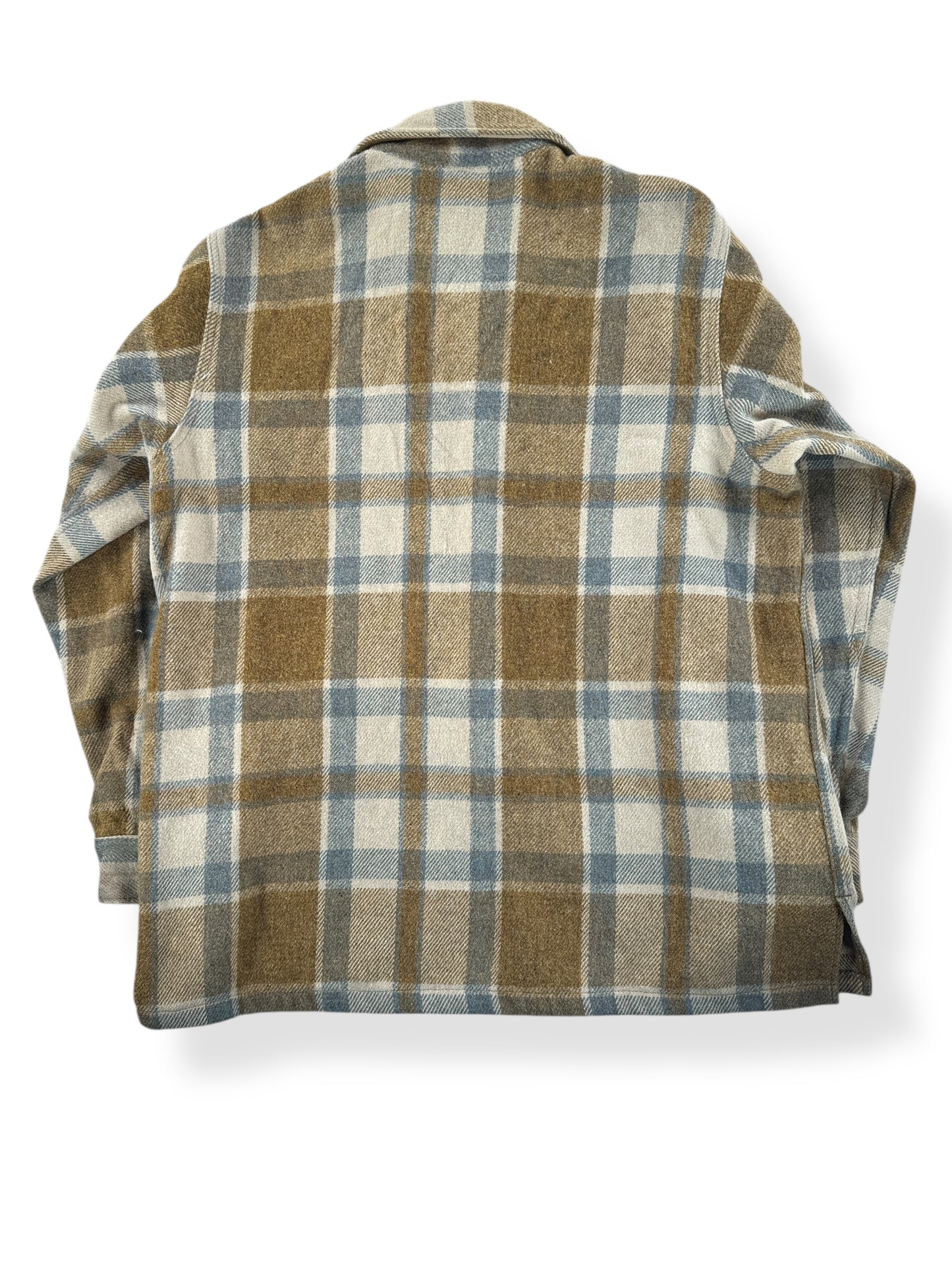 Back of Vintage 80s Eddie Bauer Wool Flannel Jacket SZ XL
