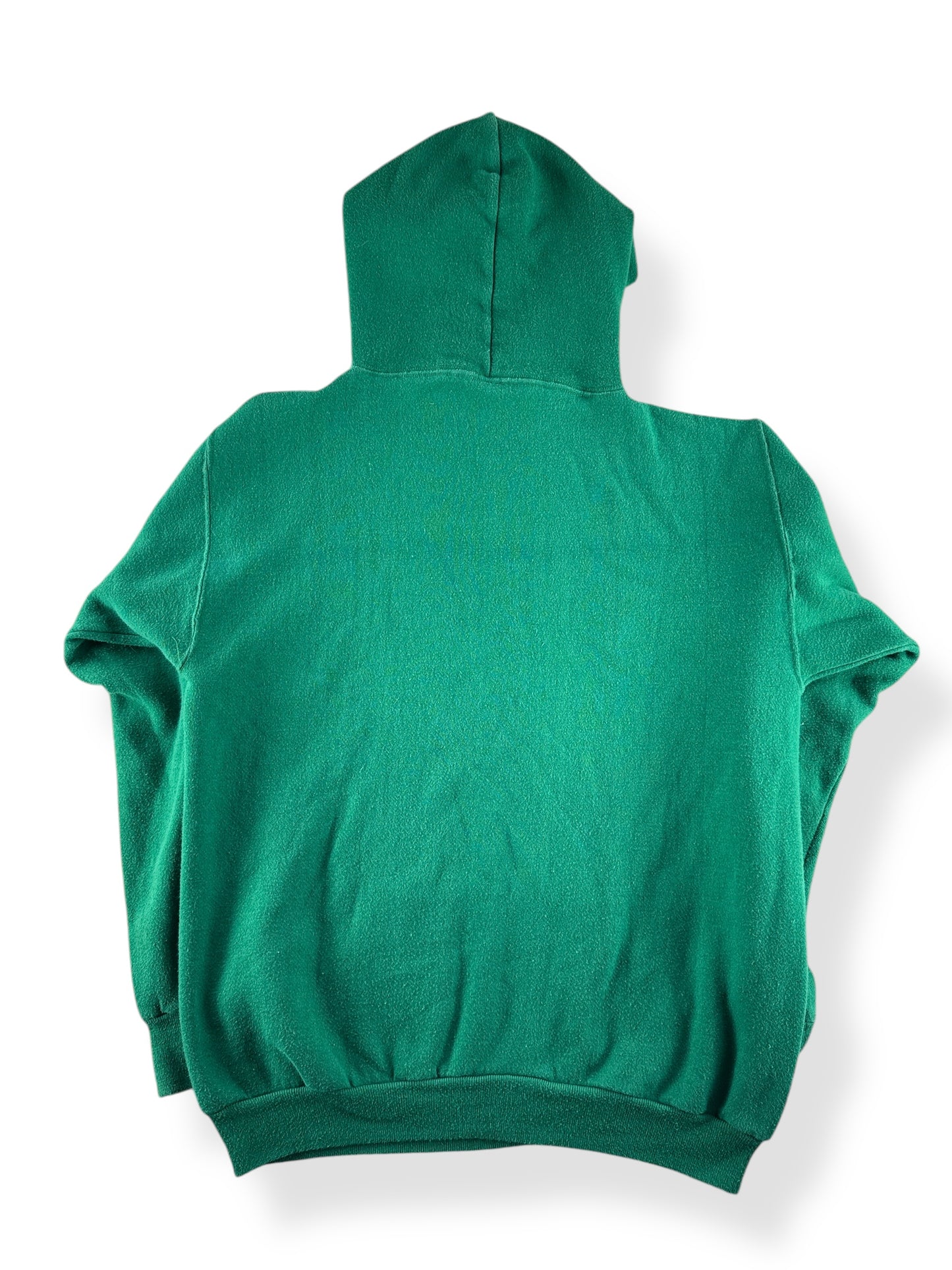 Back of Vintage Green Russell Athletic Hoodie SZ L