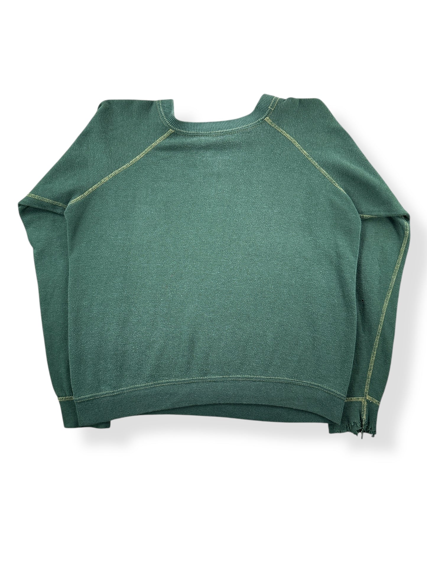 Back of Vintage Penney's Forest Green Crewneck SZ S