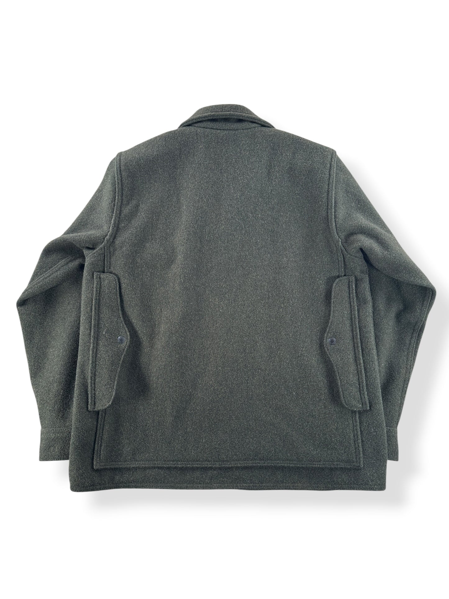Back of Filson Forest Green Mackinaw Cruiser SZ L