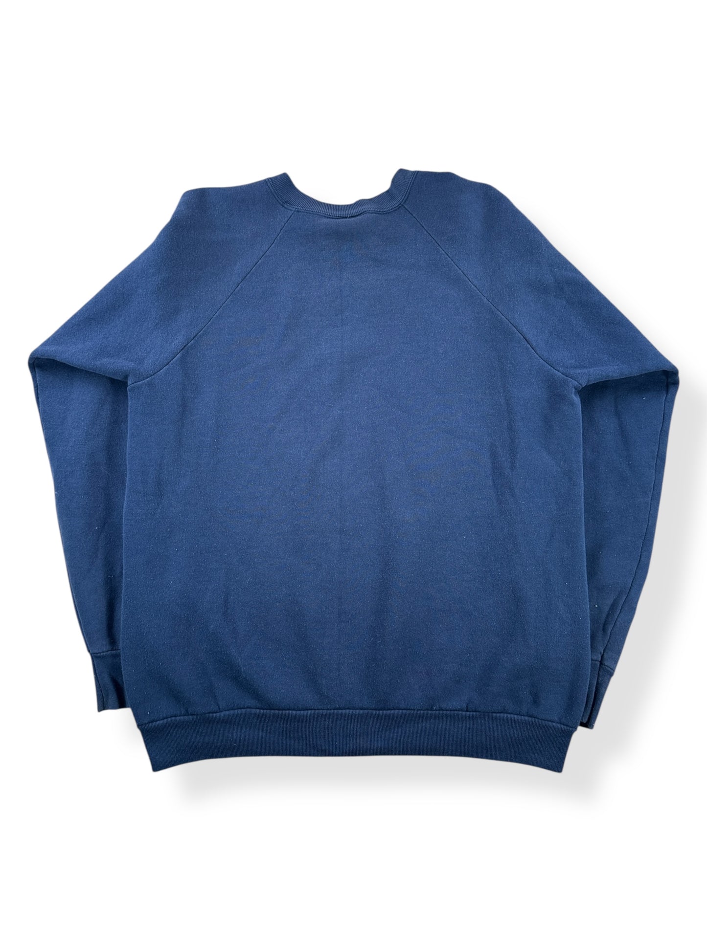 Back of Vintage Duck Head Blue Crewneck SZ L