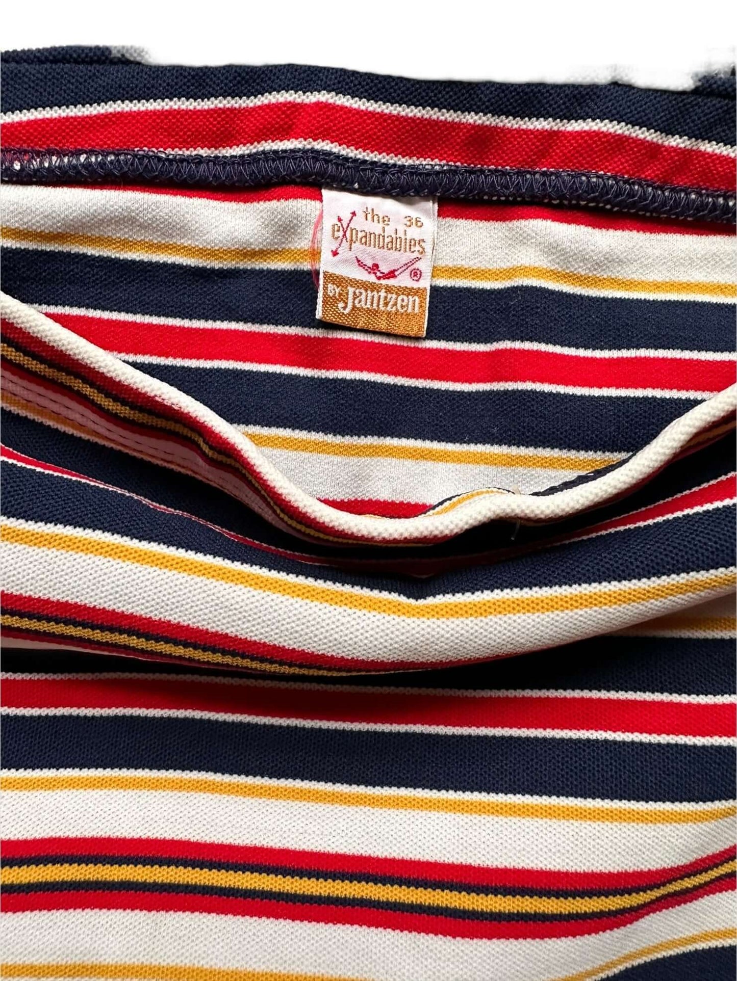 Tag View of New Old Stock Jantzen Bathing Suit SZ 36 | Barn Owl Vintage Seattle | Vintage Bathing Suit Seattle