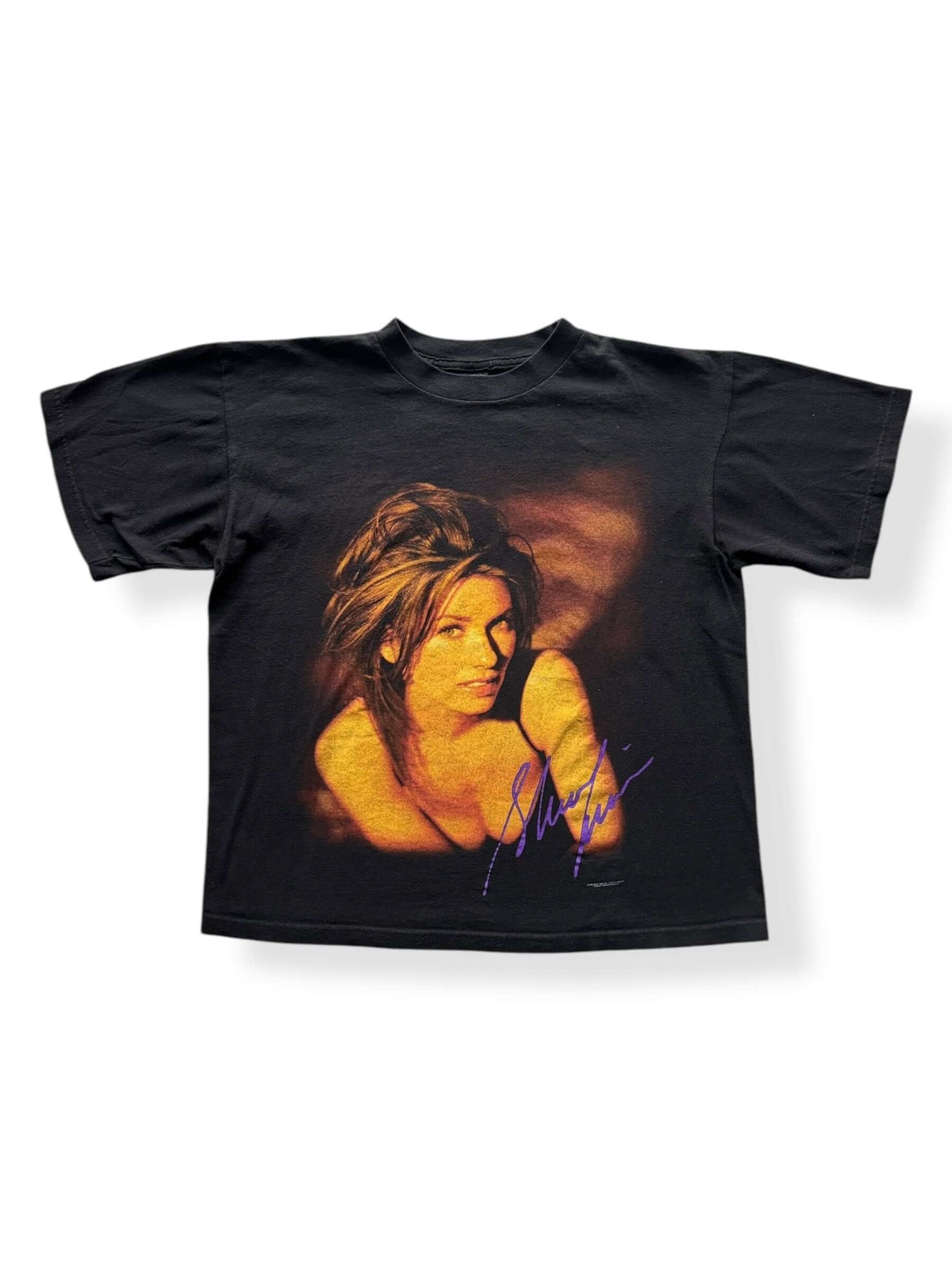 Front of Vintage Shania Twain Polygram Tee SZ L