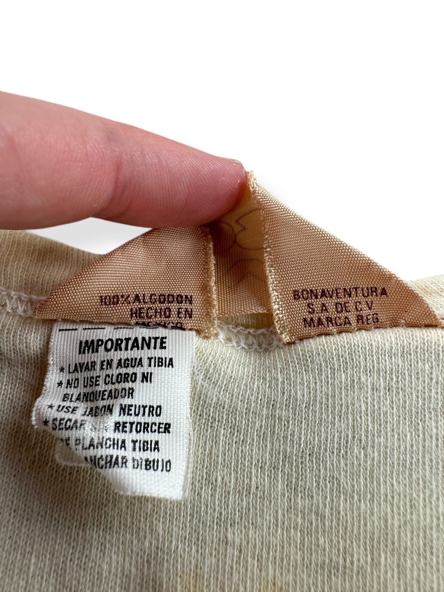 Tag on Vintage Yellow Acapulco MX Tee SZ XS