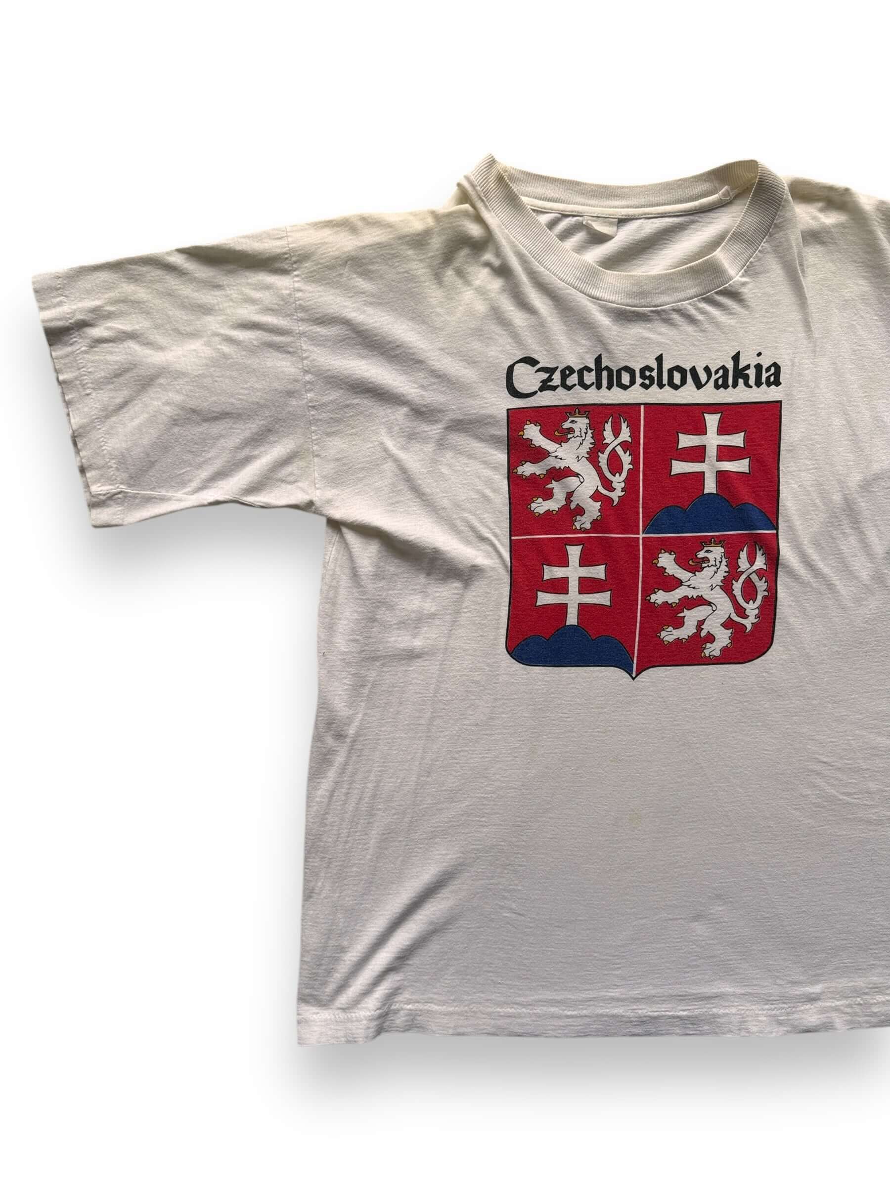 front right of Vintage Czechoslovakia Tee SZ L