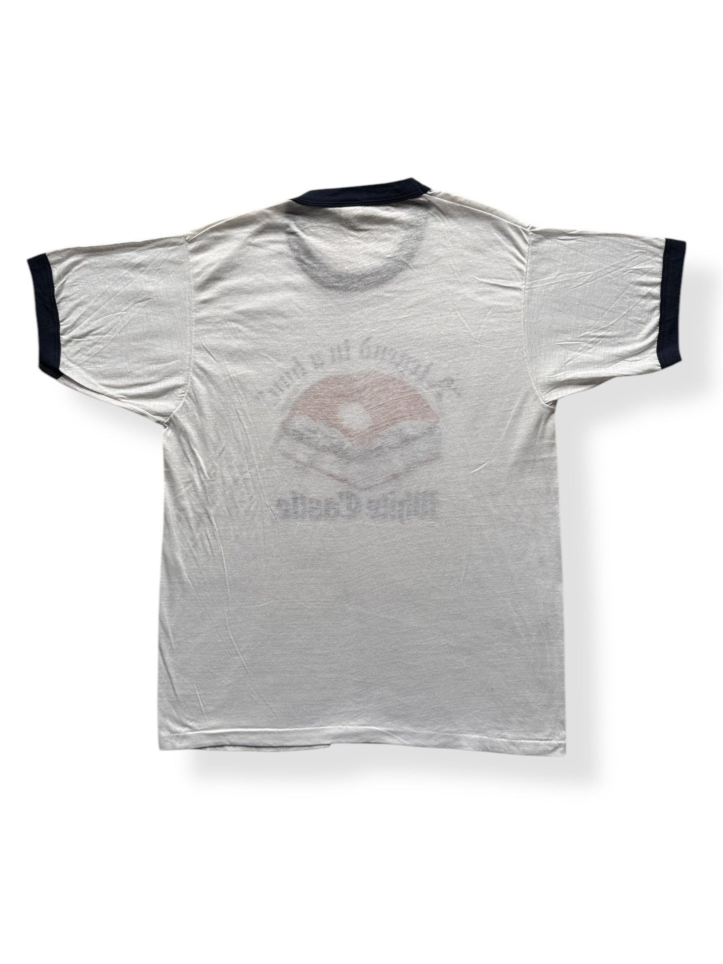 Back of Vintage Whitecastle Ringer Tee SZ XL