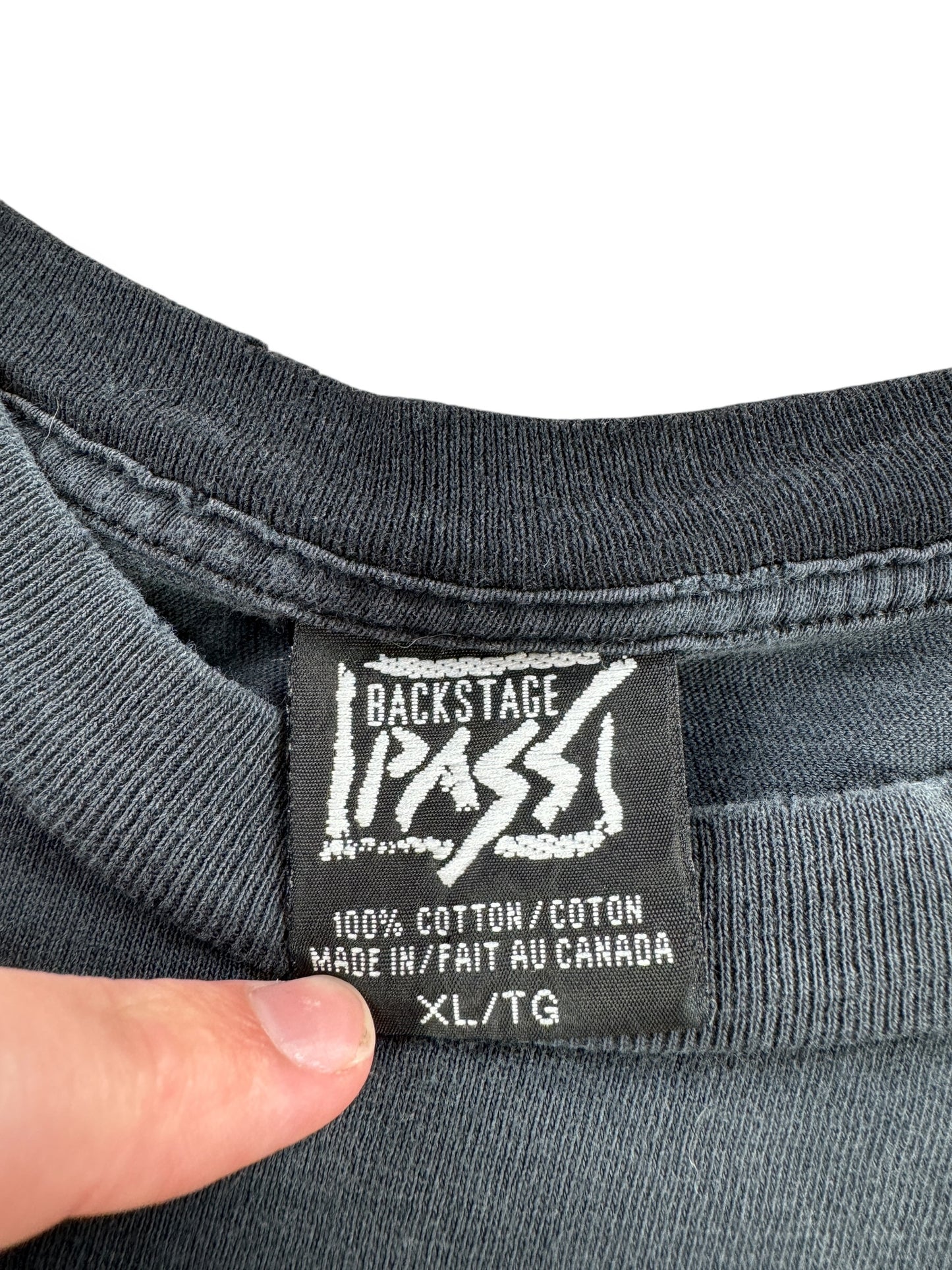 Tag on Vintage Canada Made Beatles Abbey Road Single Stitch Tee SZ XL