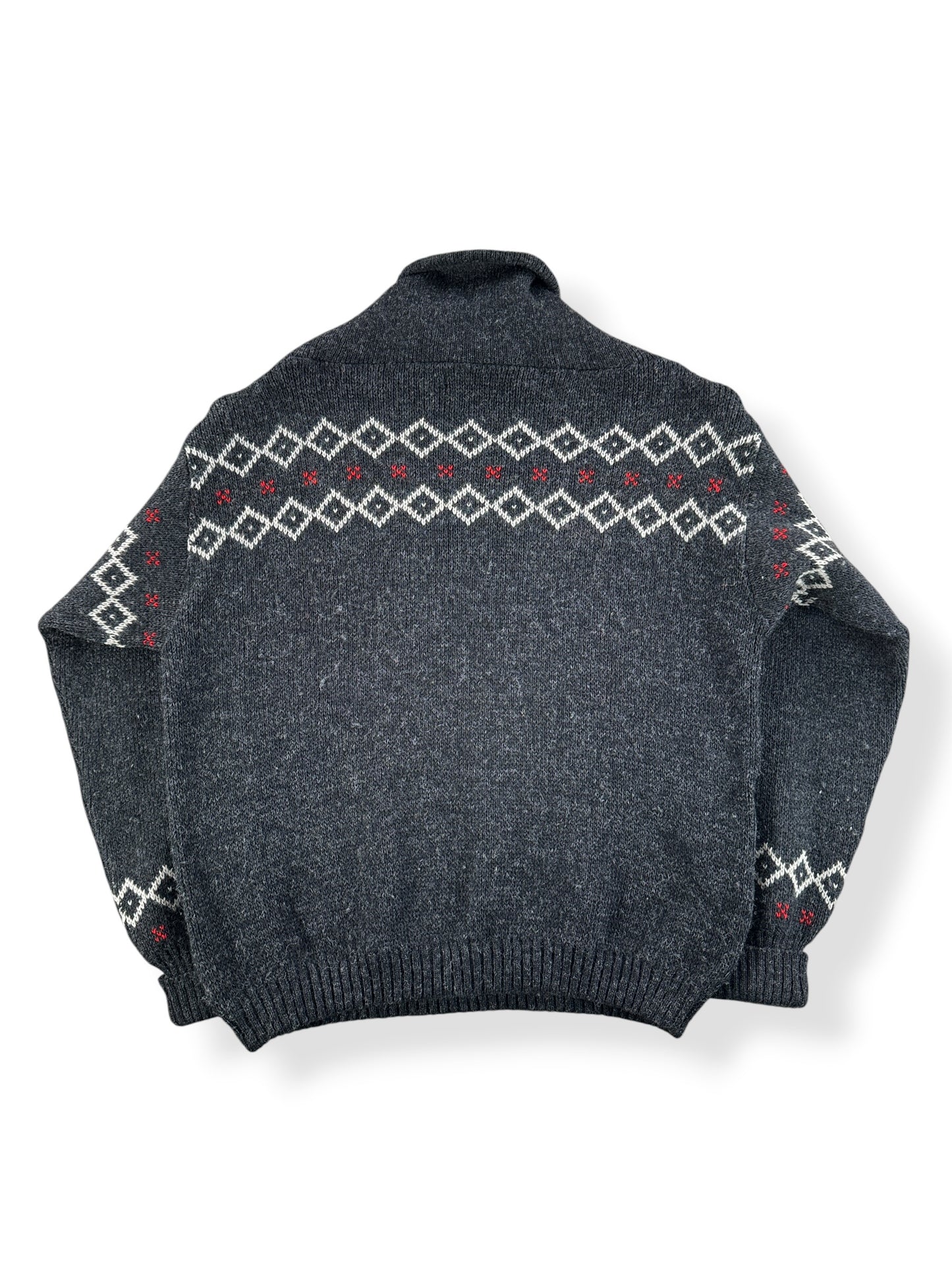 Back of Vintage Norwegian Figgjo Sweater SZ 16
