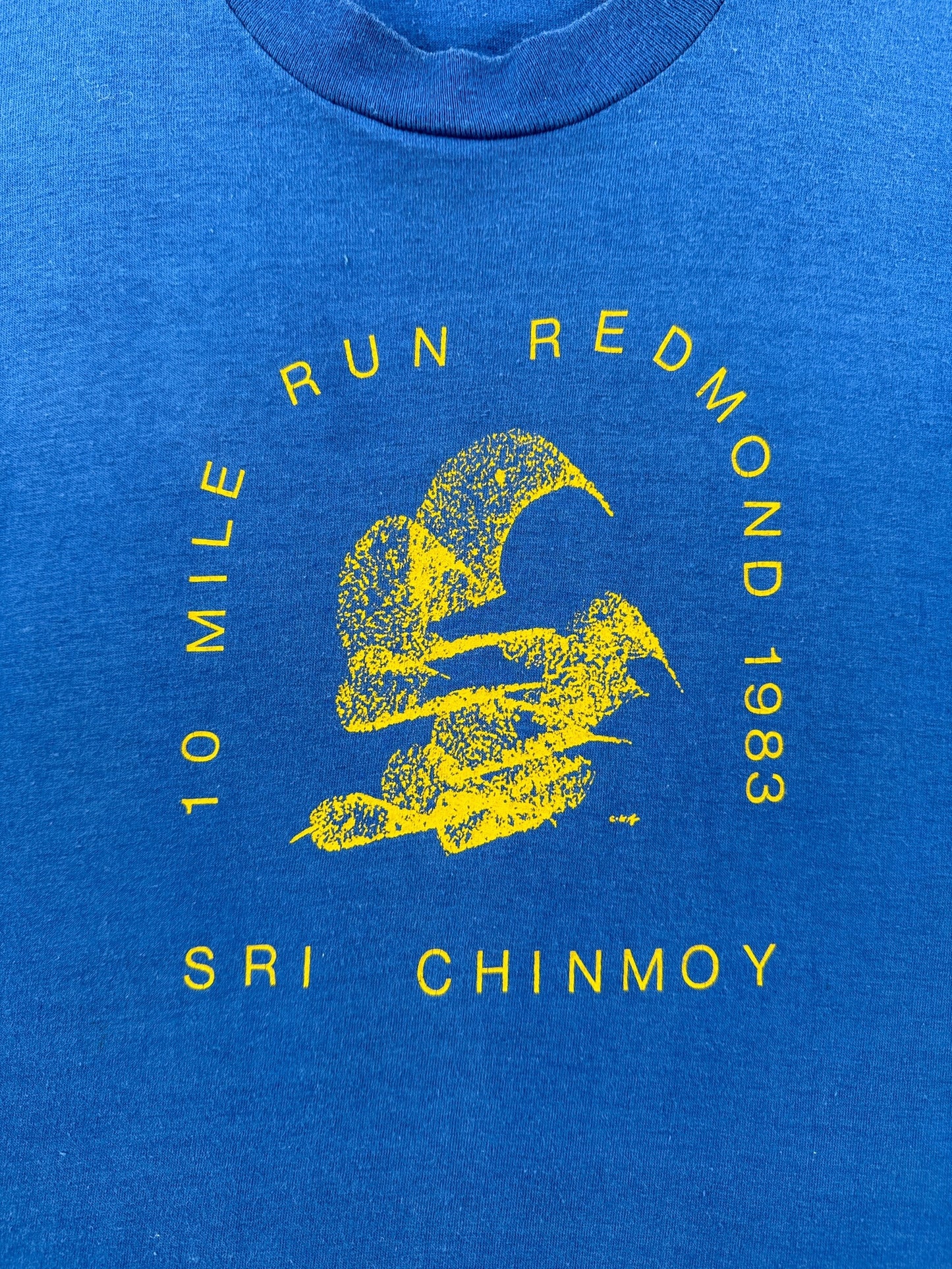 Graphic of Vintage Sri Chinmoy Run Tee SZ M
