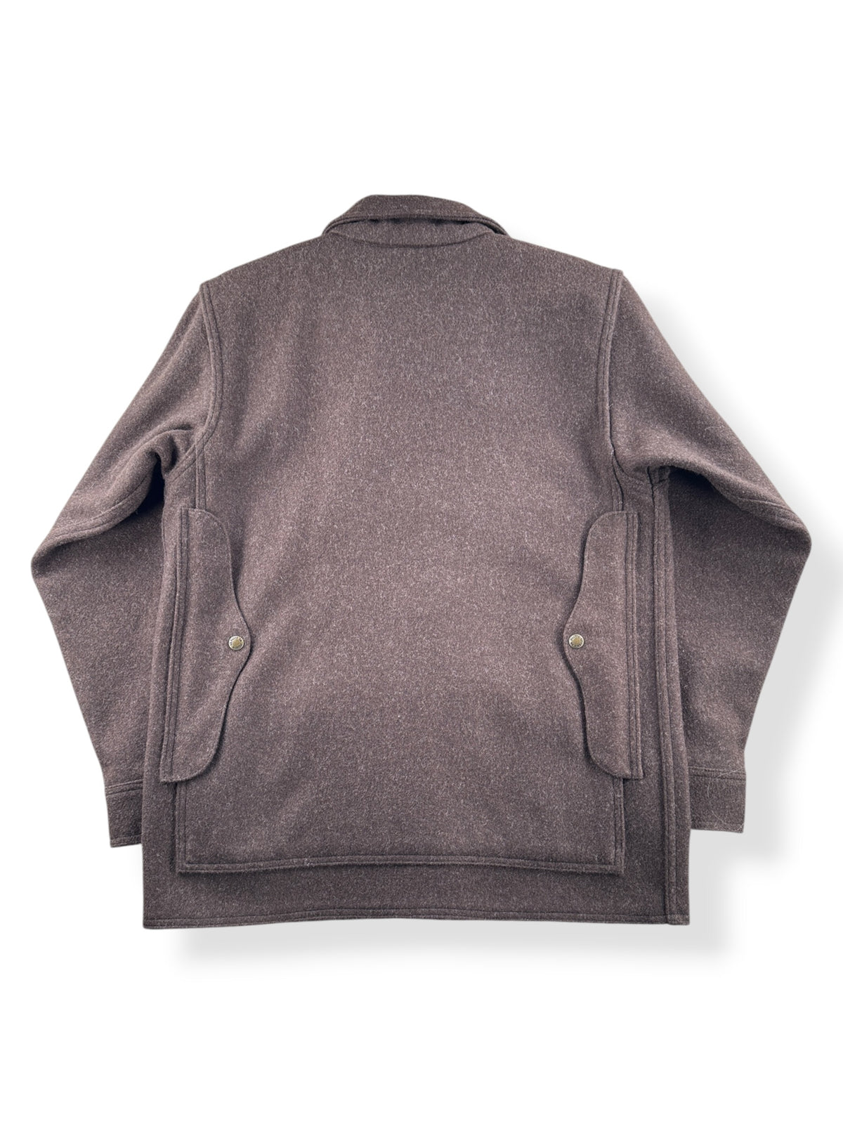 Back of Filson Mackinaw Brown Wool Cruiser SZ 38