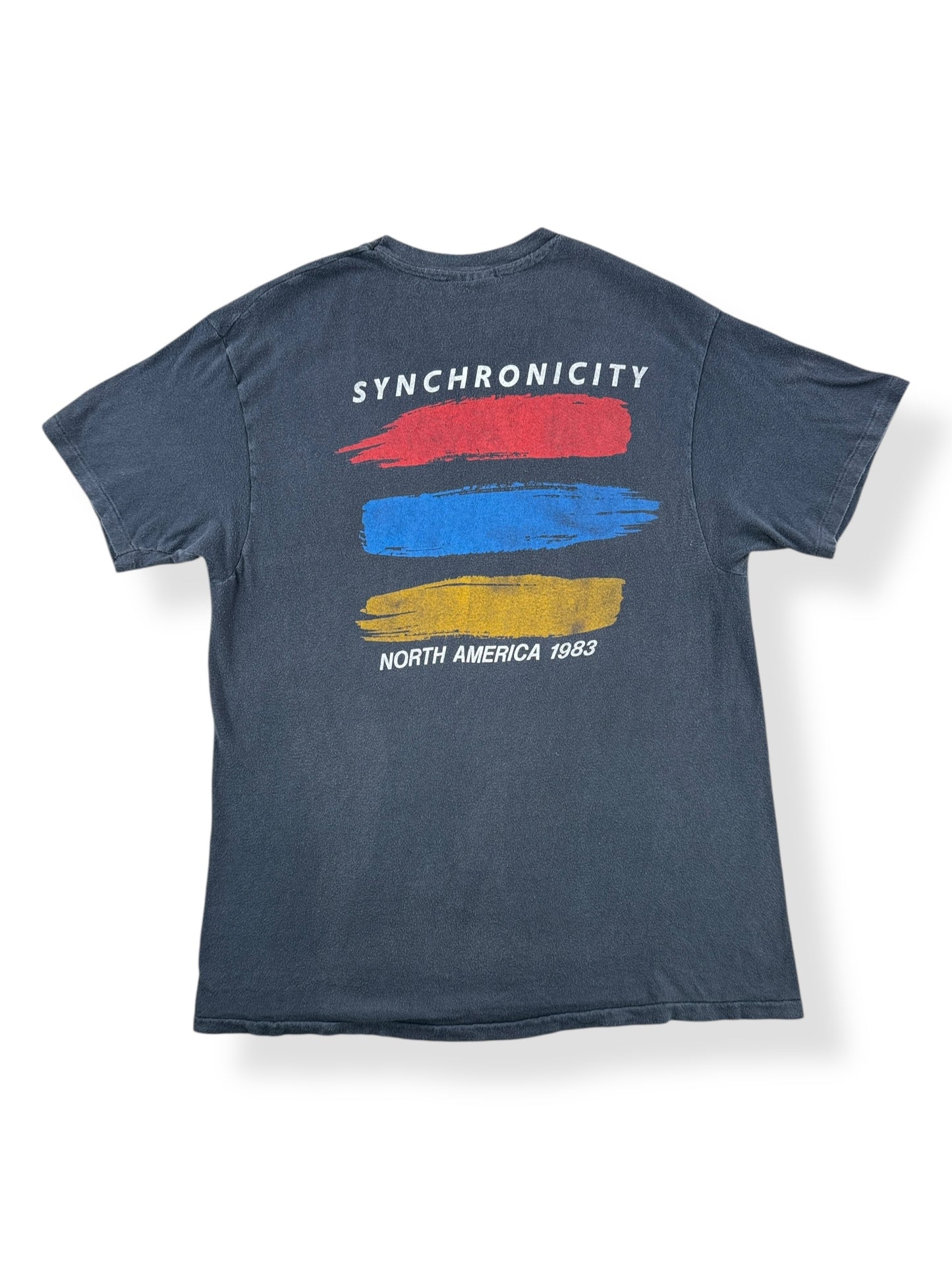 Back of Vintage The Police Synchronicity Tee SZ M