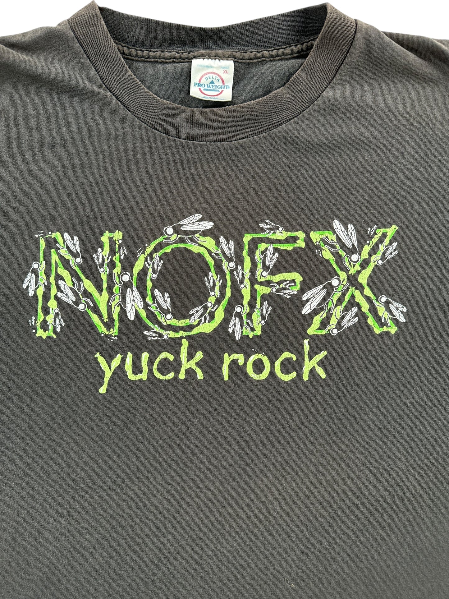 Front Graphic of Vintage 2002 NOFX Tour Tee SZ XL