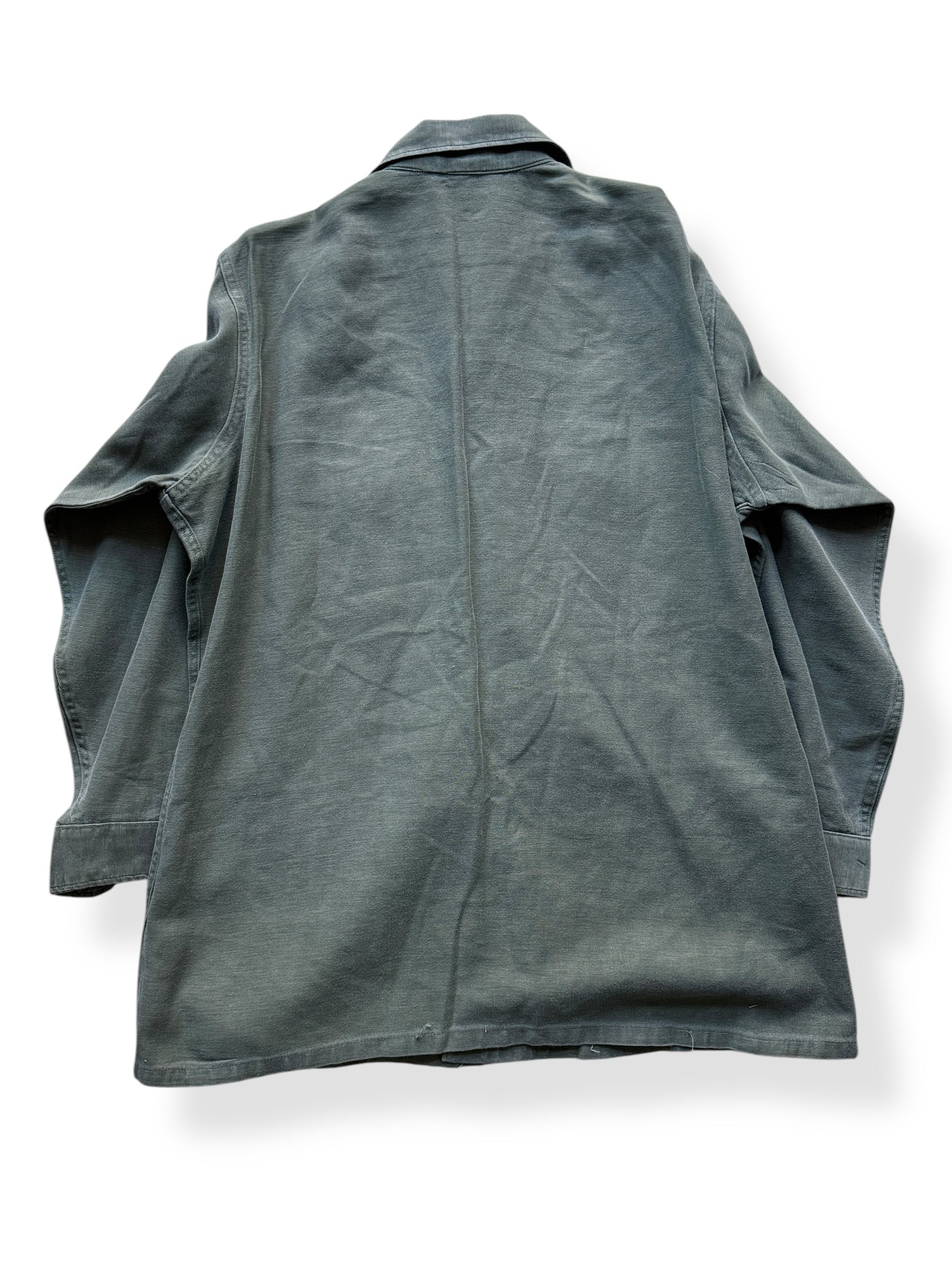 Back of Vintage 1968 Cotton Sateen USMC Top SZ L