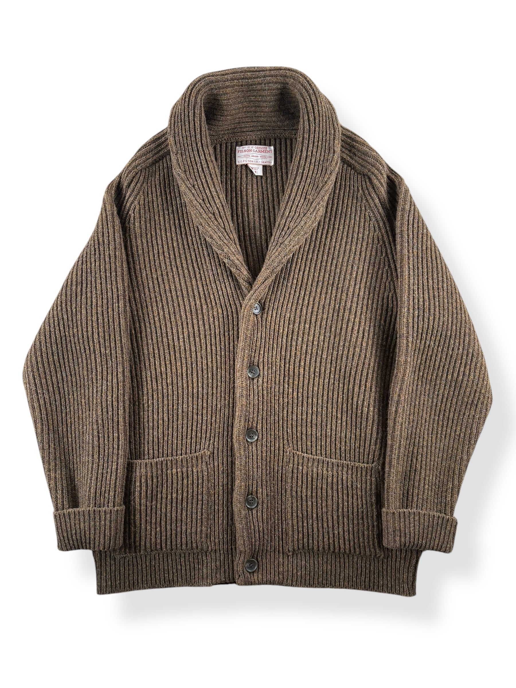 Front of Modern Filson Bristol Wool Cardigan SZ S