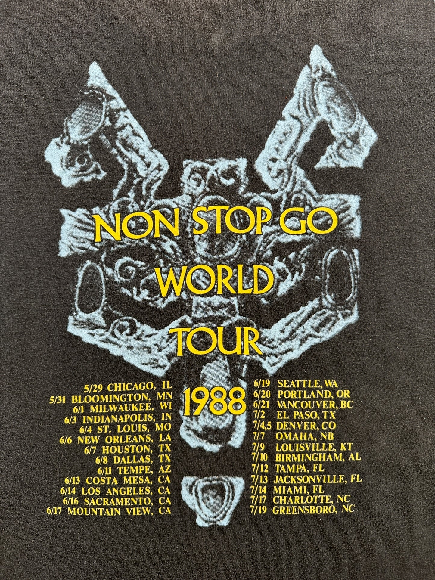 Back Graphic of Vintage '88 Robert Plant Tee SZ L