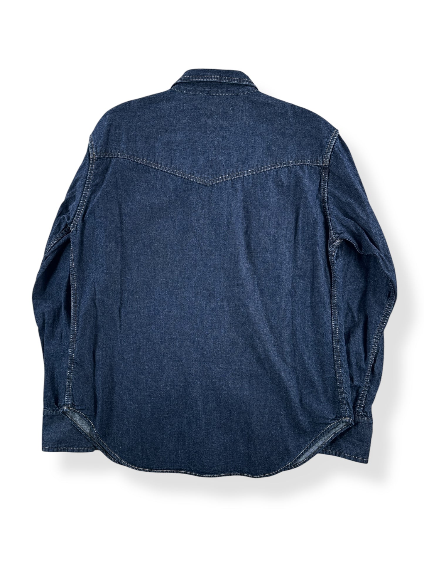 Back of Modern TCB Jeans Ranchman Shirt SZ L