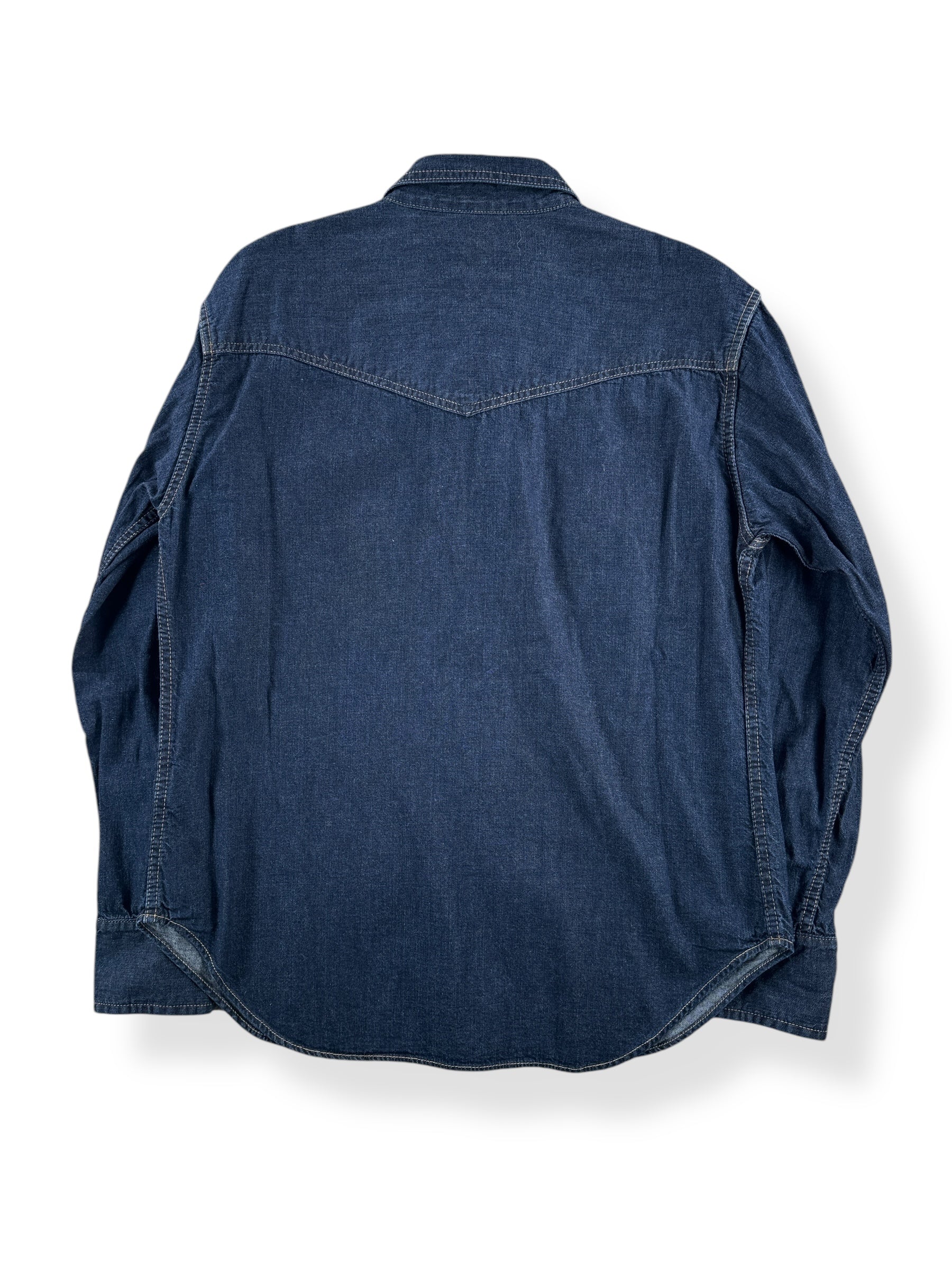 Back of Modern TCB Jeans Ranchman Shirt SZ L