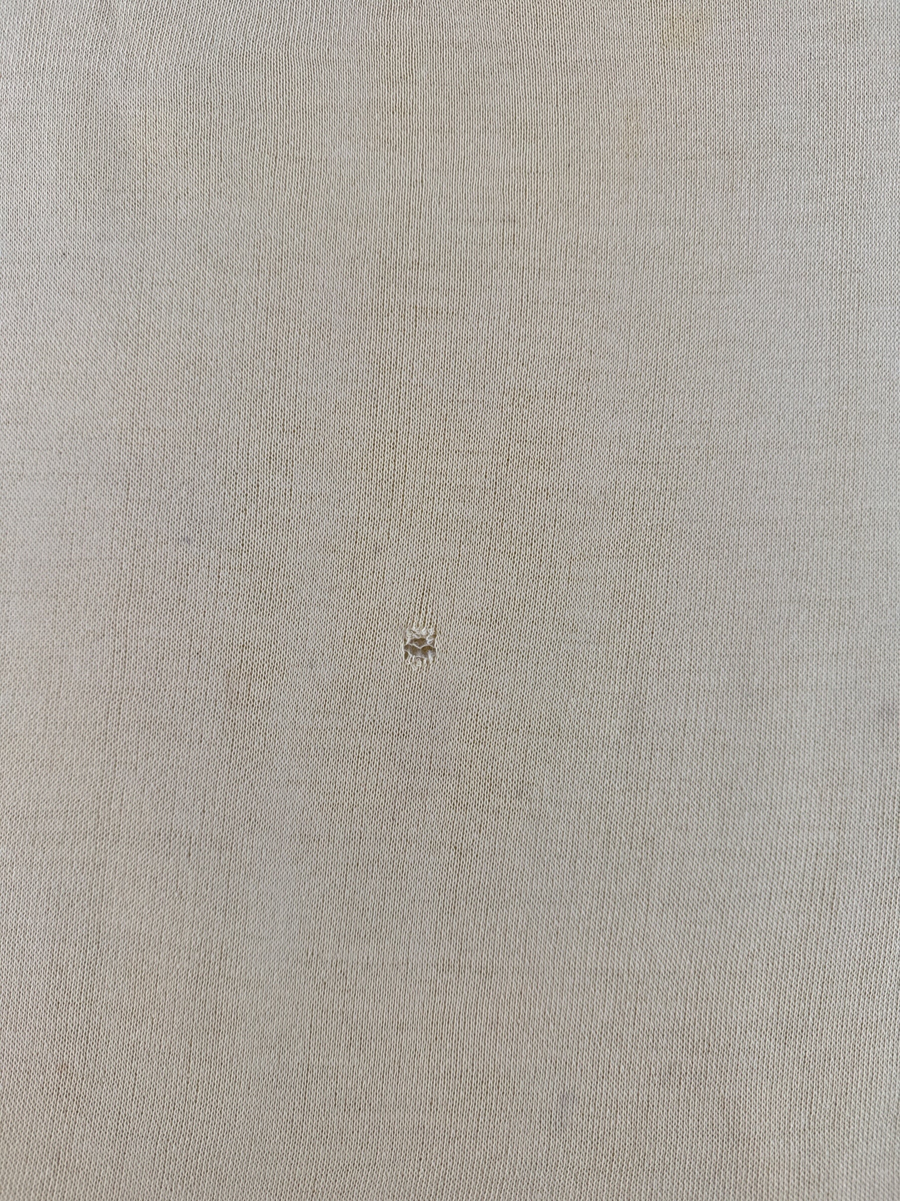 Hole on Creslan Ringer Short Sleeve Crewneck SZ S AS IS