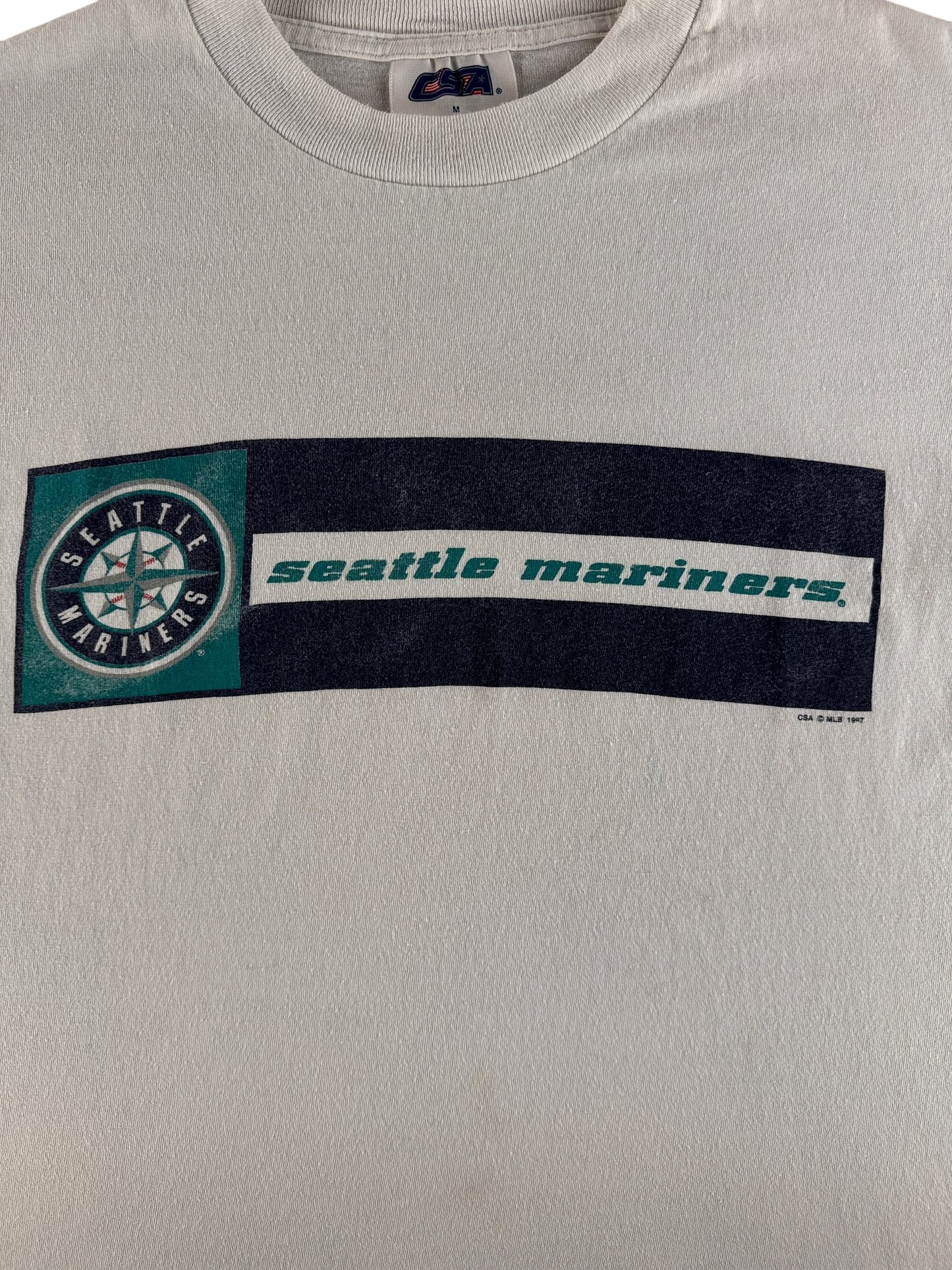 Front Graphic of Vintage '97 Mariners Tee SZ M