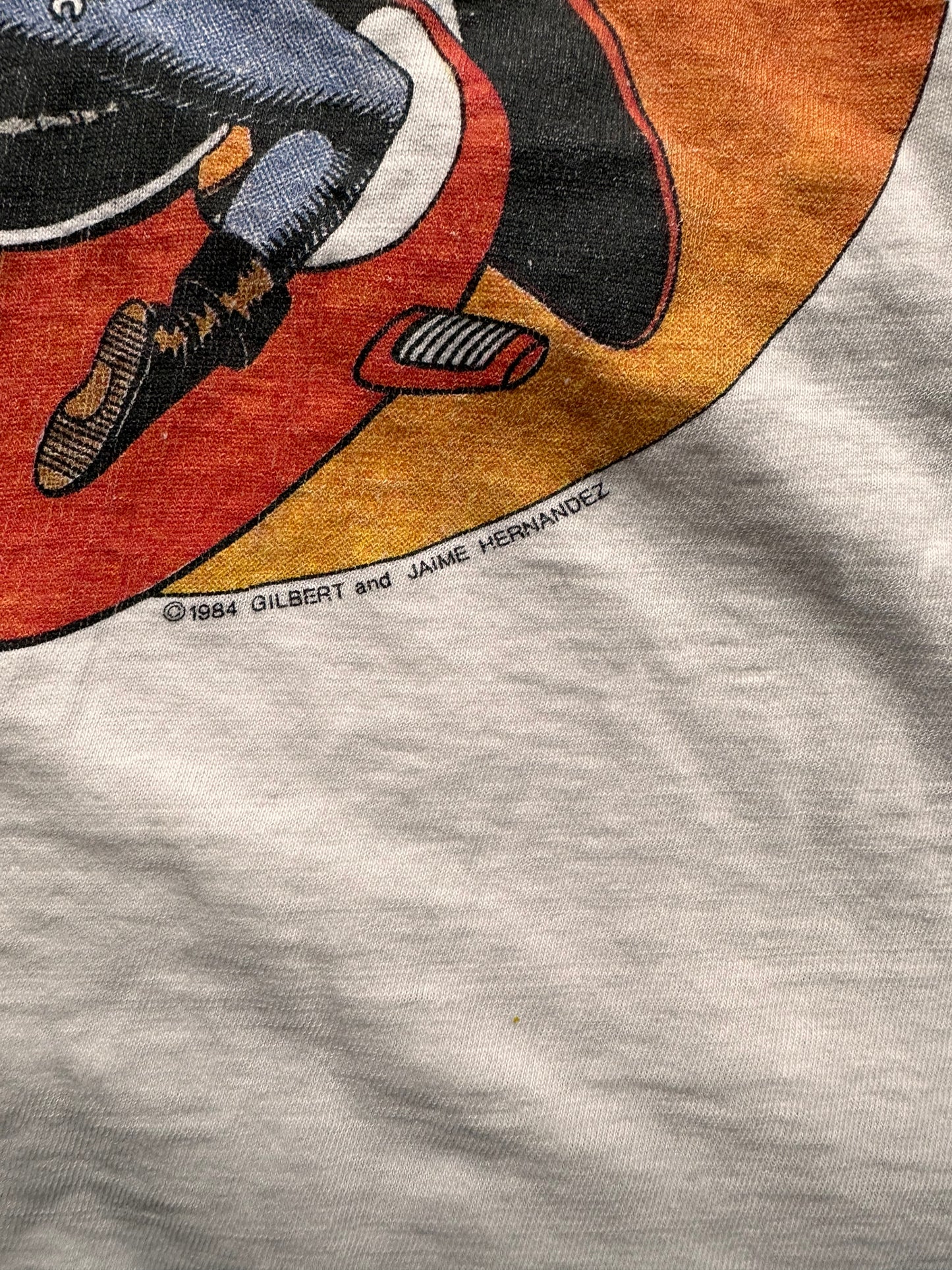 1984 Copyright on Vintage 1984 Love & Rockets Comic Tee SZ XL | Vintage Art Tee Seattle | Barn Owl Vintage Clothing Seattle