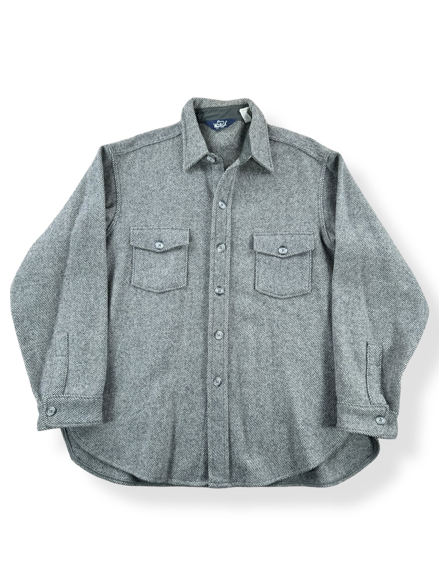 Front of Vintage Woolrich Wool Herringbone Jacket SZ XL