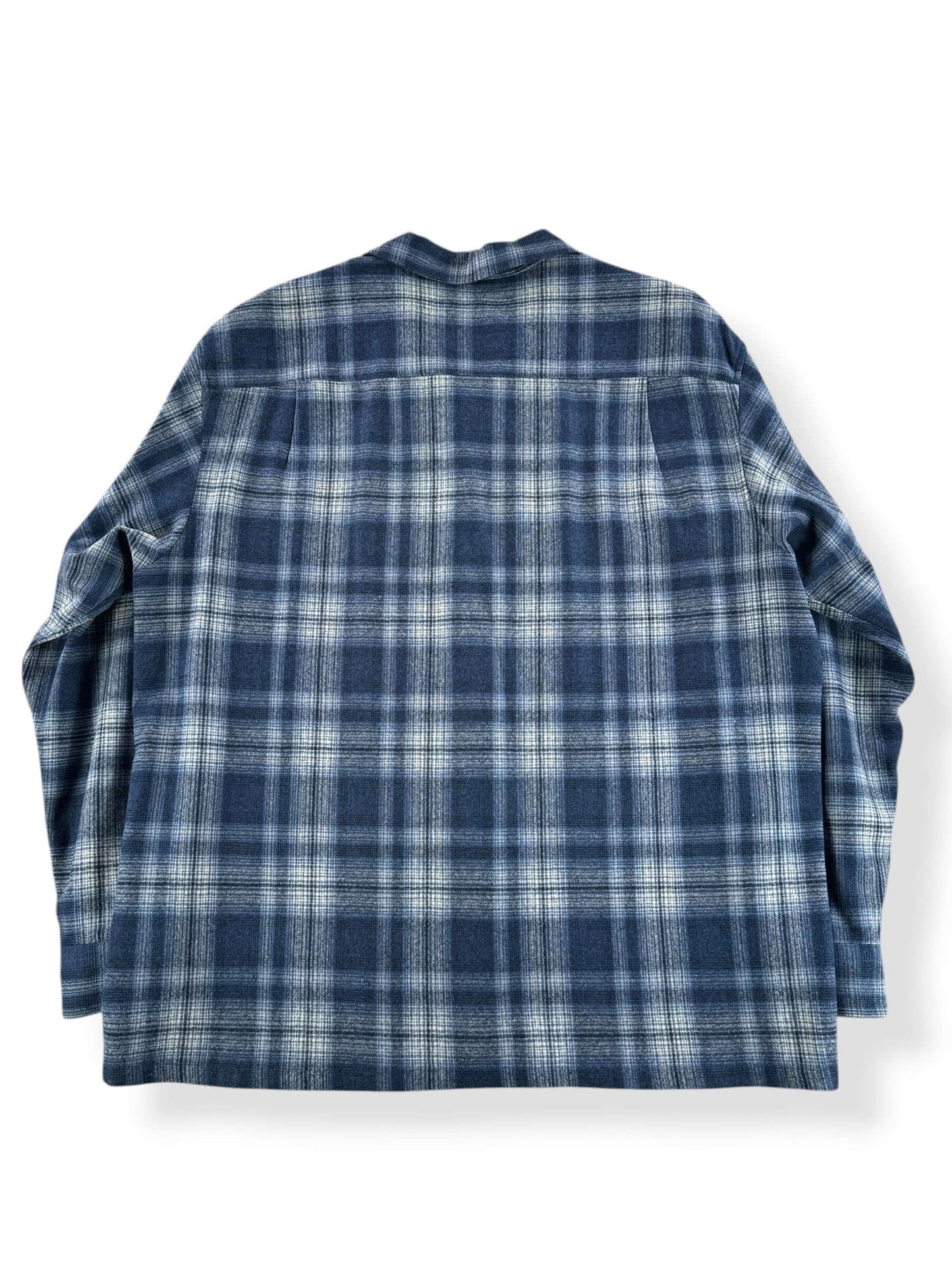 Back of Vintage Pendleton Navy & White Board Shirt SZ XL