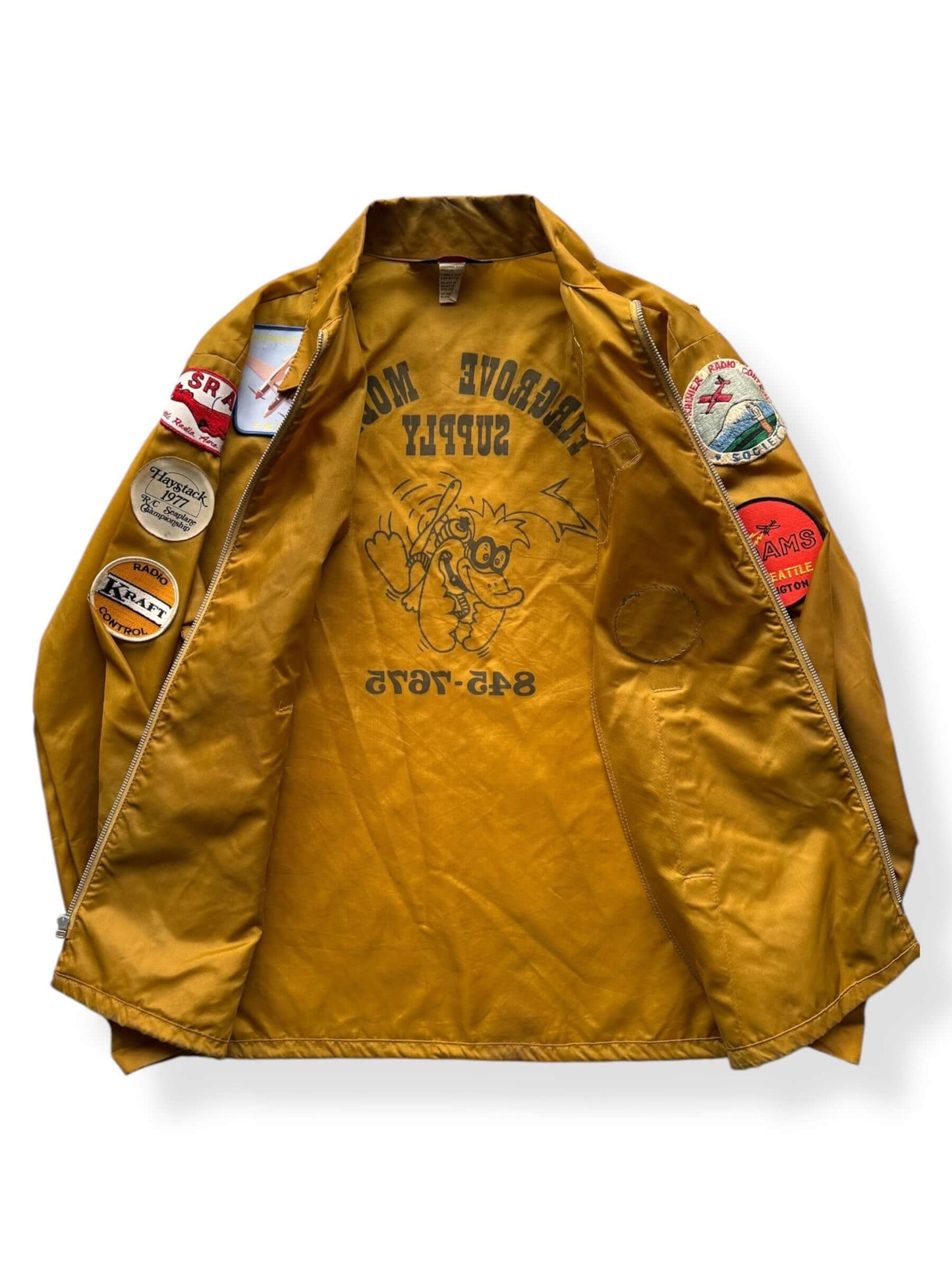 Inside of Vintage RC Patched Jacket SZ L