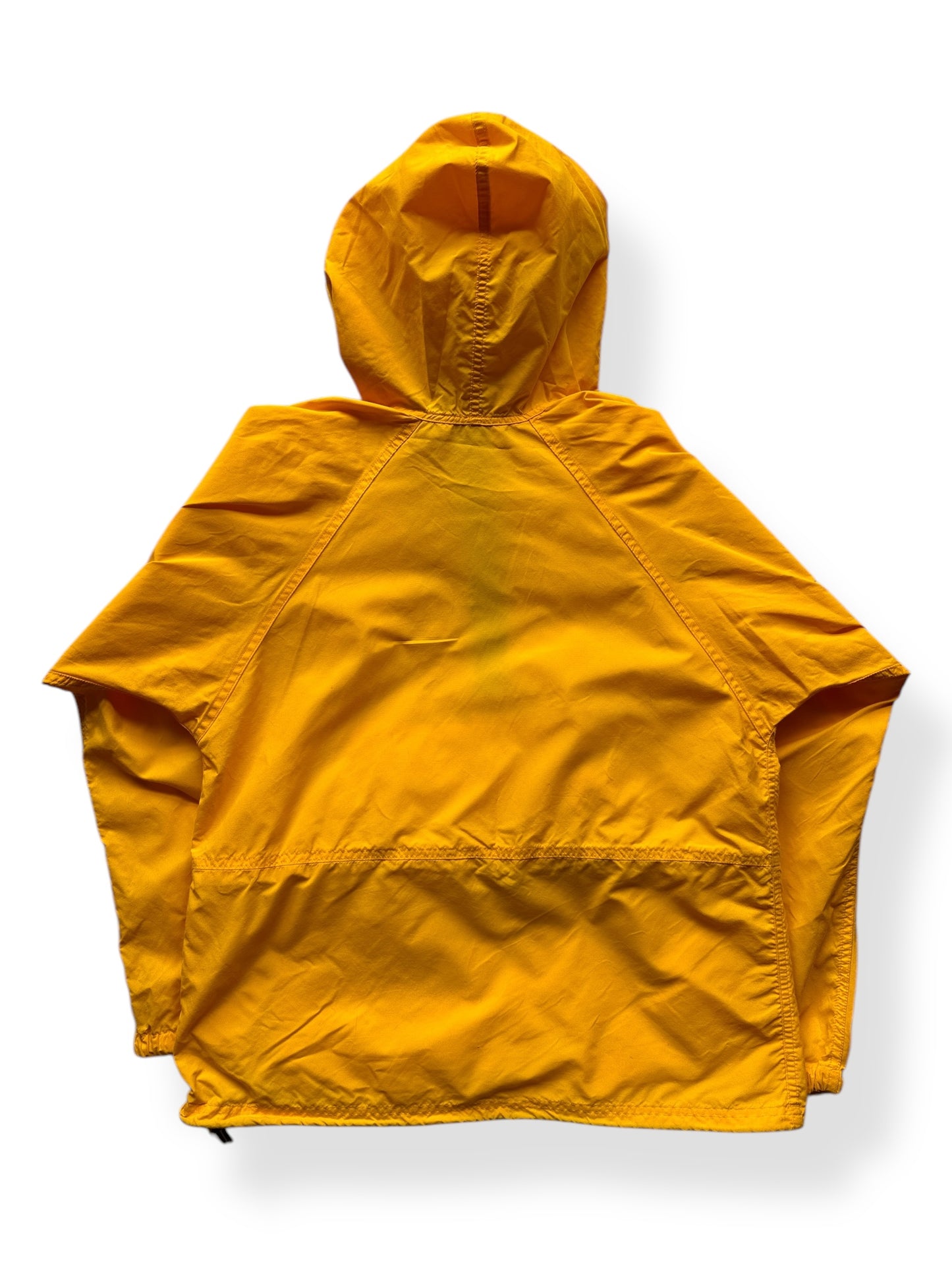 Back of Vintage LL Bean Yellow Pullover Anorak SZ M