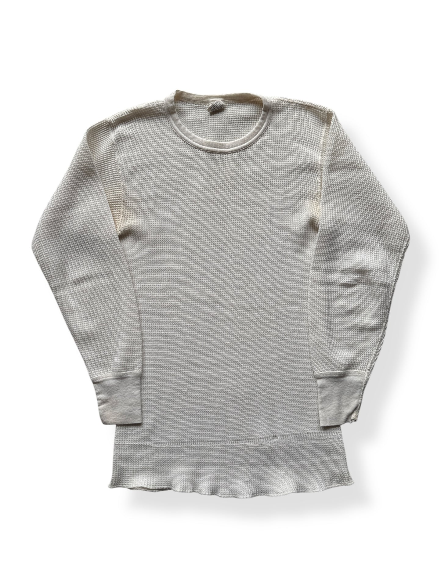 Front of Vintage Favorites Cotton/Poly Blend Waffle Shirt SZ L