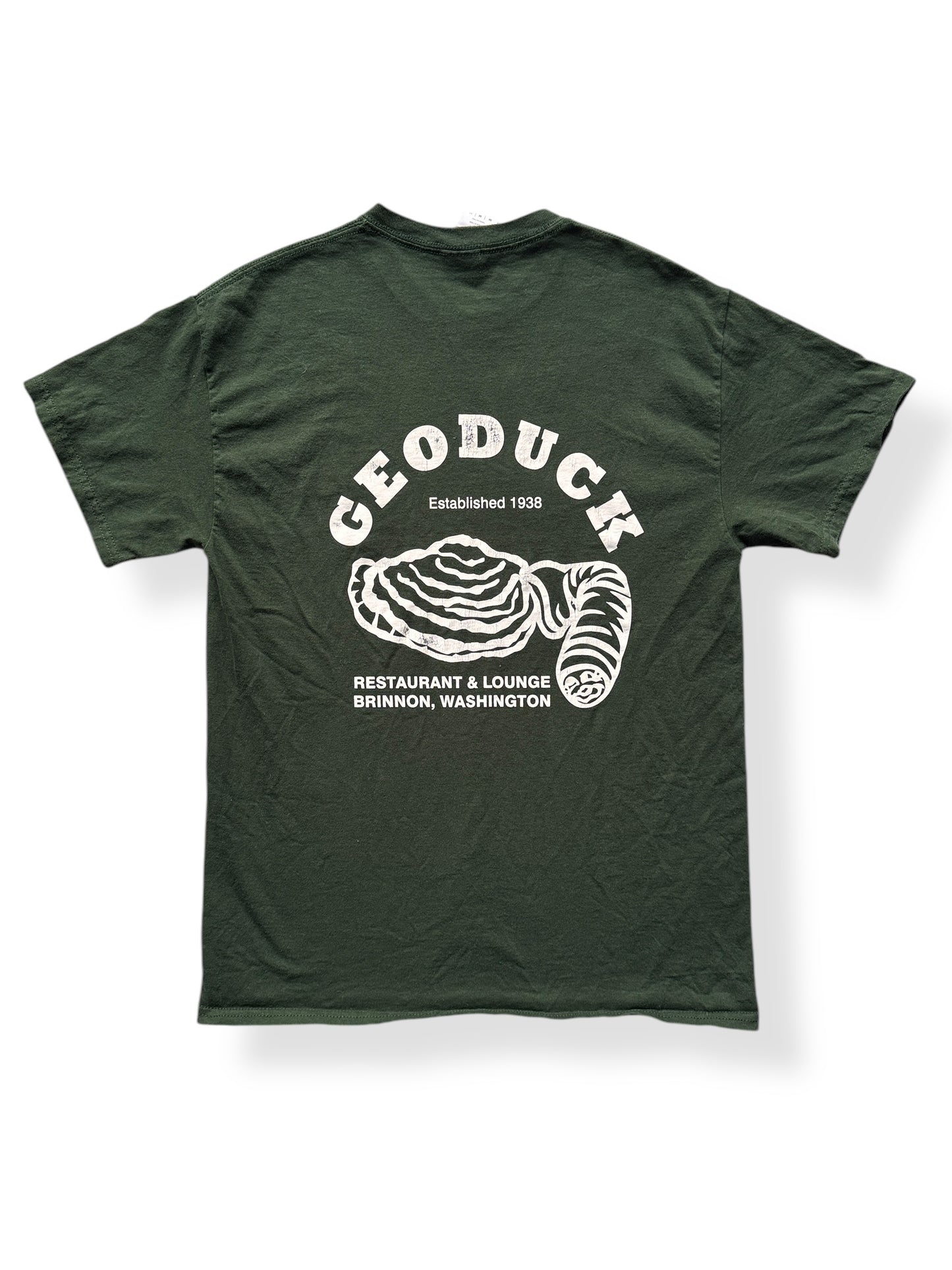Back of Geoduck Restaurant & Lounge Tee SZ M