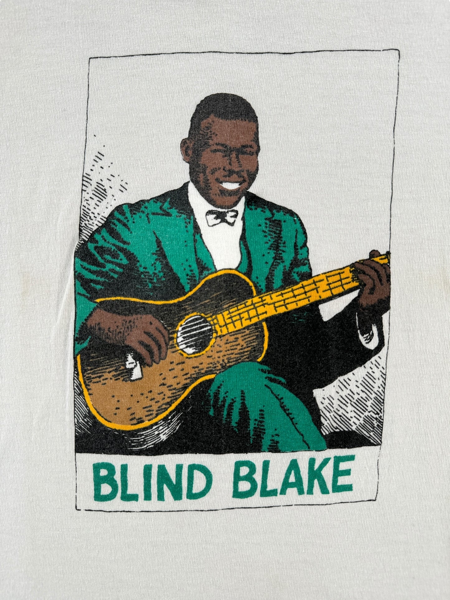 Front Graphic of Vintage R. Crumb Blind Blake Tee SZ L