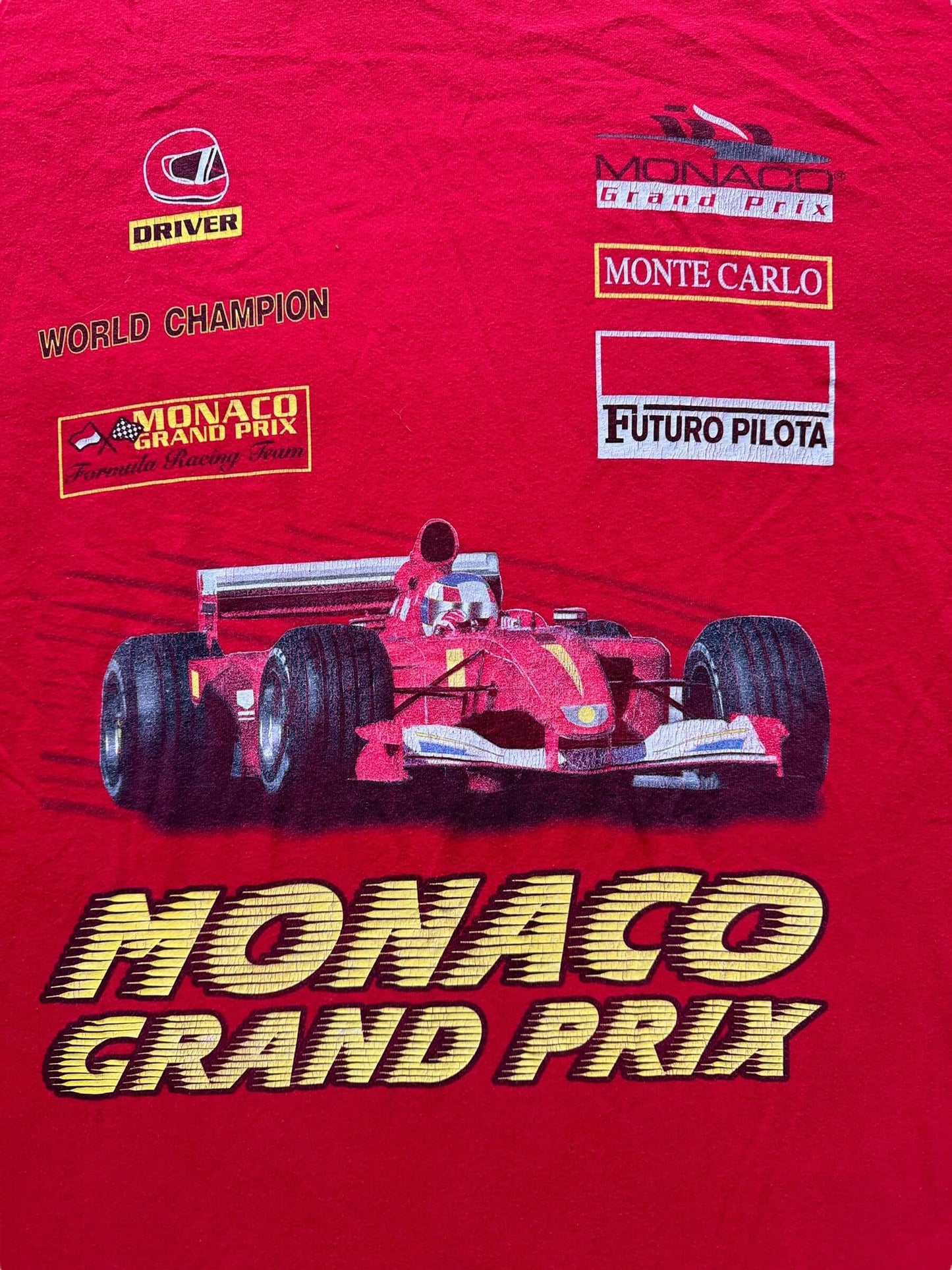 Graphic of Vintage Monaco Grand Prix Racing Tee SZ XL