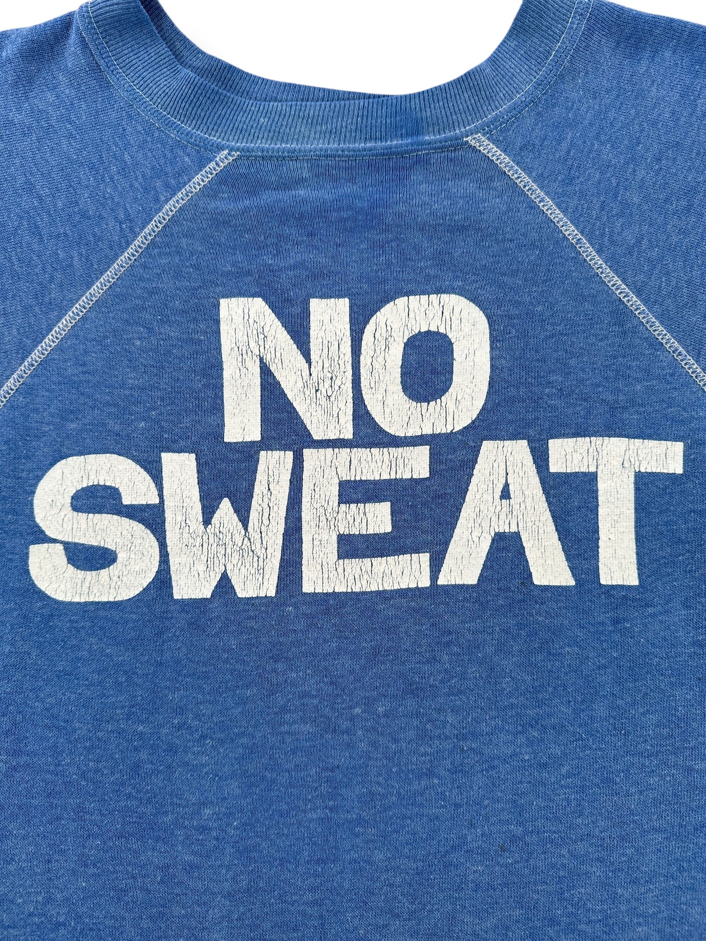 Front Graphic of Vintage No Sweat Frat Crewneck SZ S