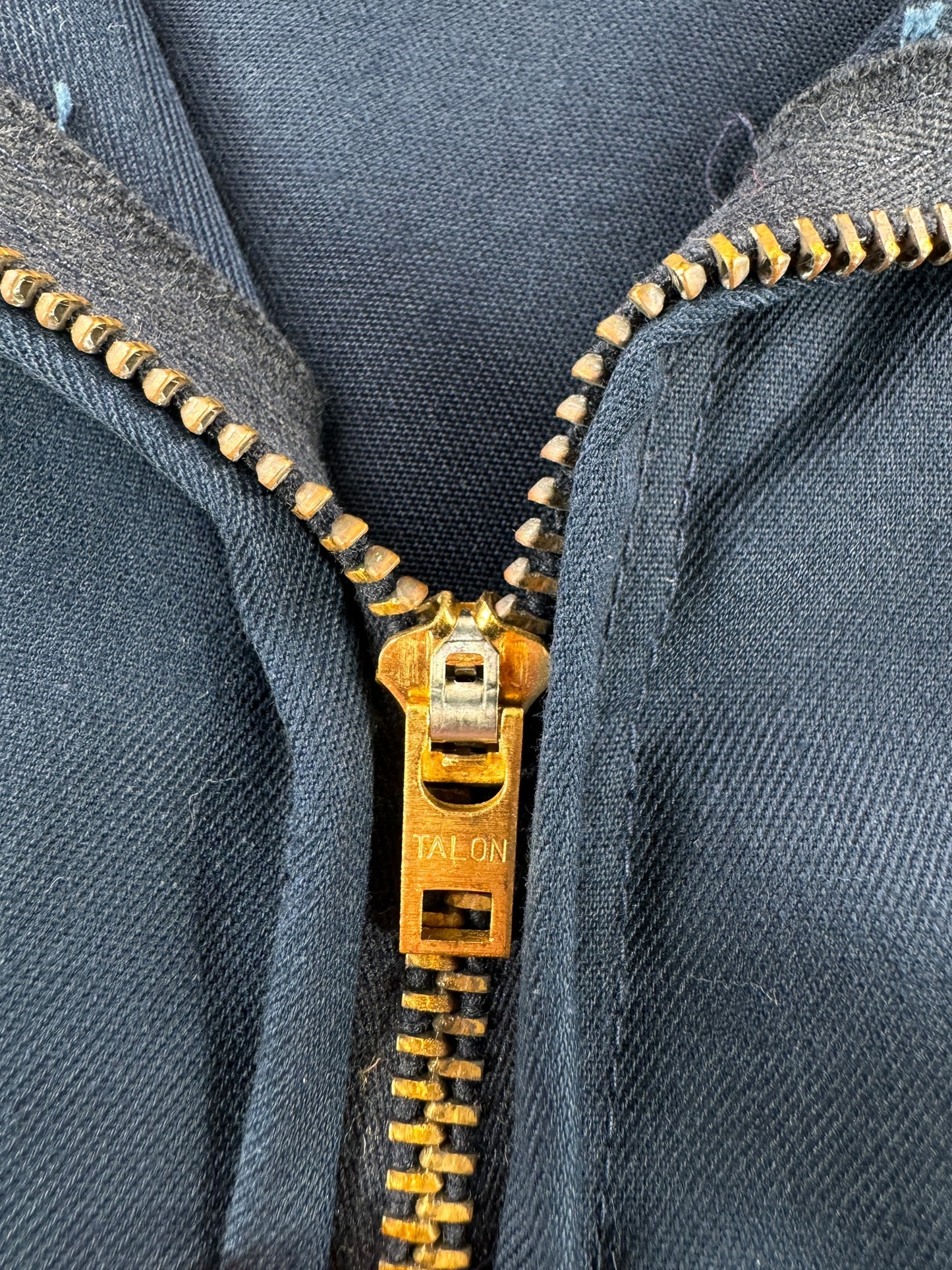 Zipper on Vintage Red Kap Gas Station Jacket SZ S