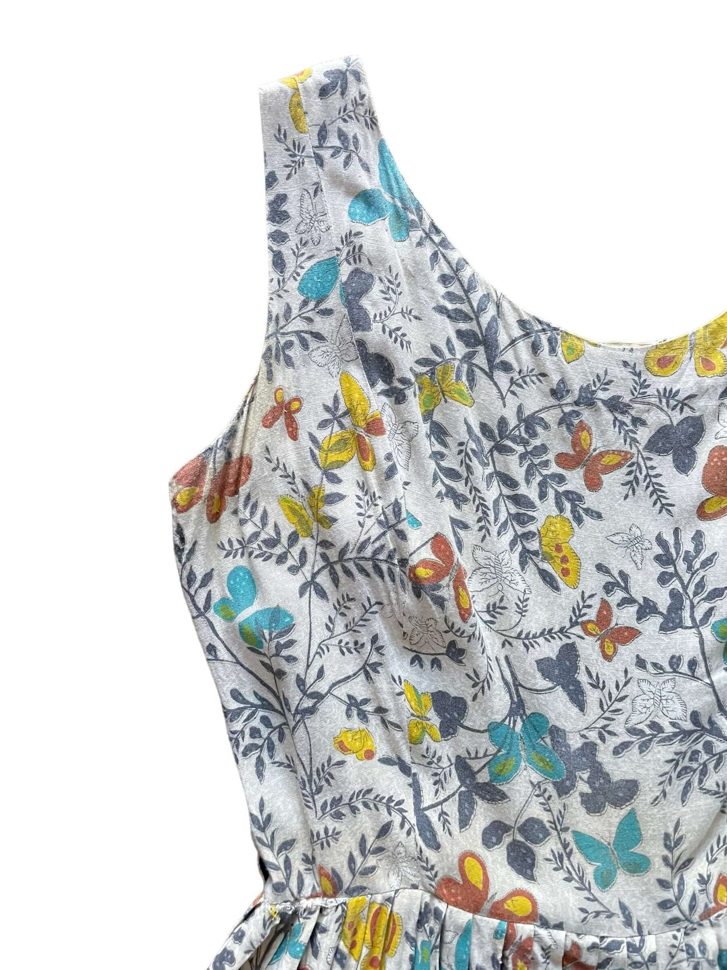 Front top right side view of Vintage 1950s Jonathan Logan Butterfly Dress | Barn Owl Vintage Dresses | Seattle Vintage Ladies Clothing