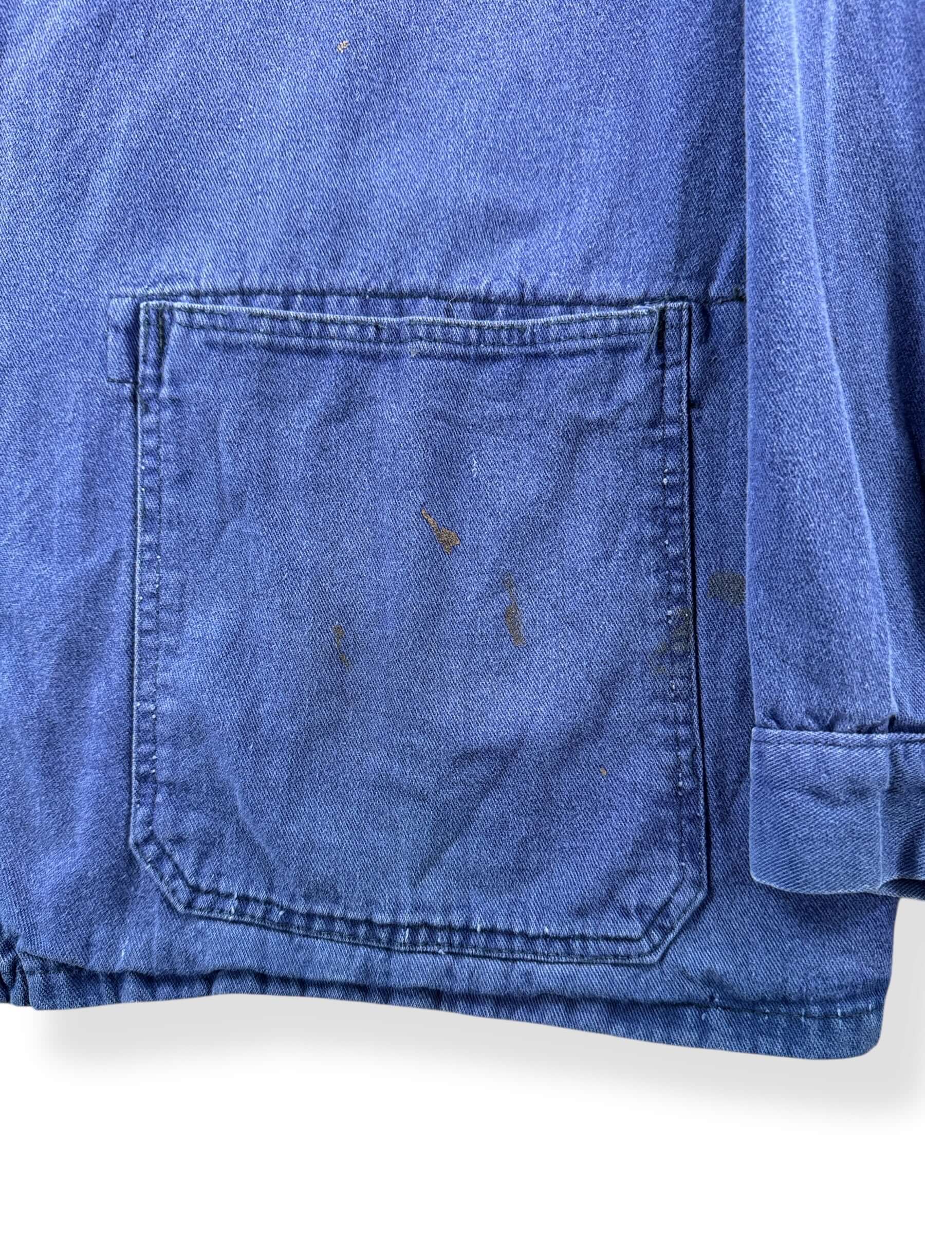 Paint Stains on Vintage Paint Splattered French Chore SZ L
