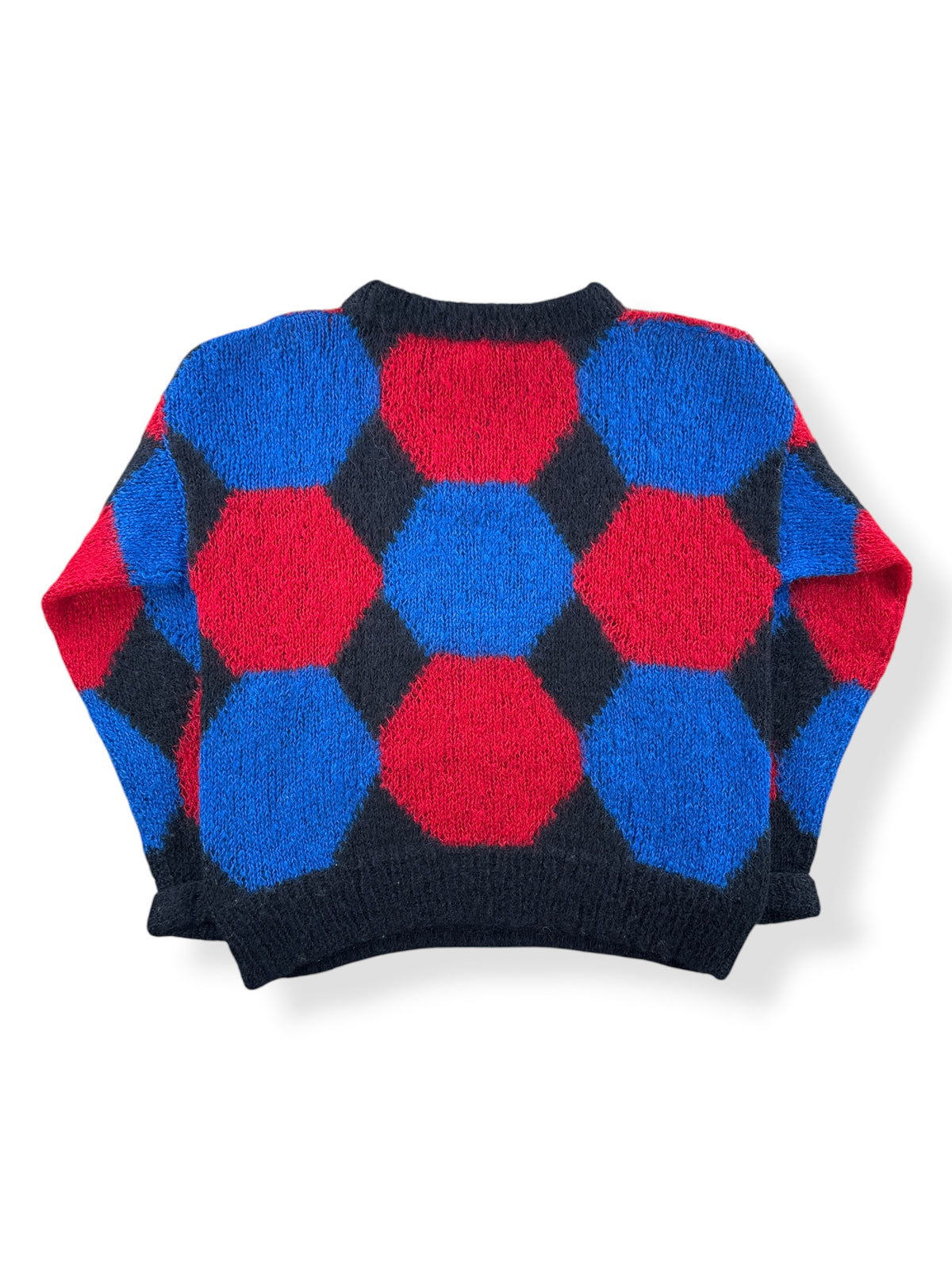 Back of Vintage High Country Geometrical Wool Sweater SZ S