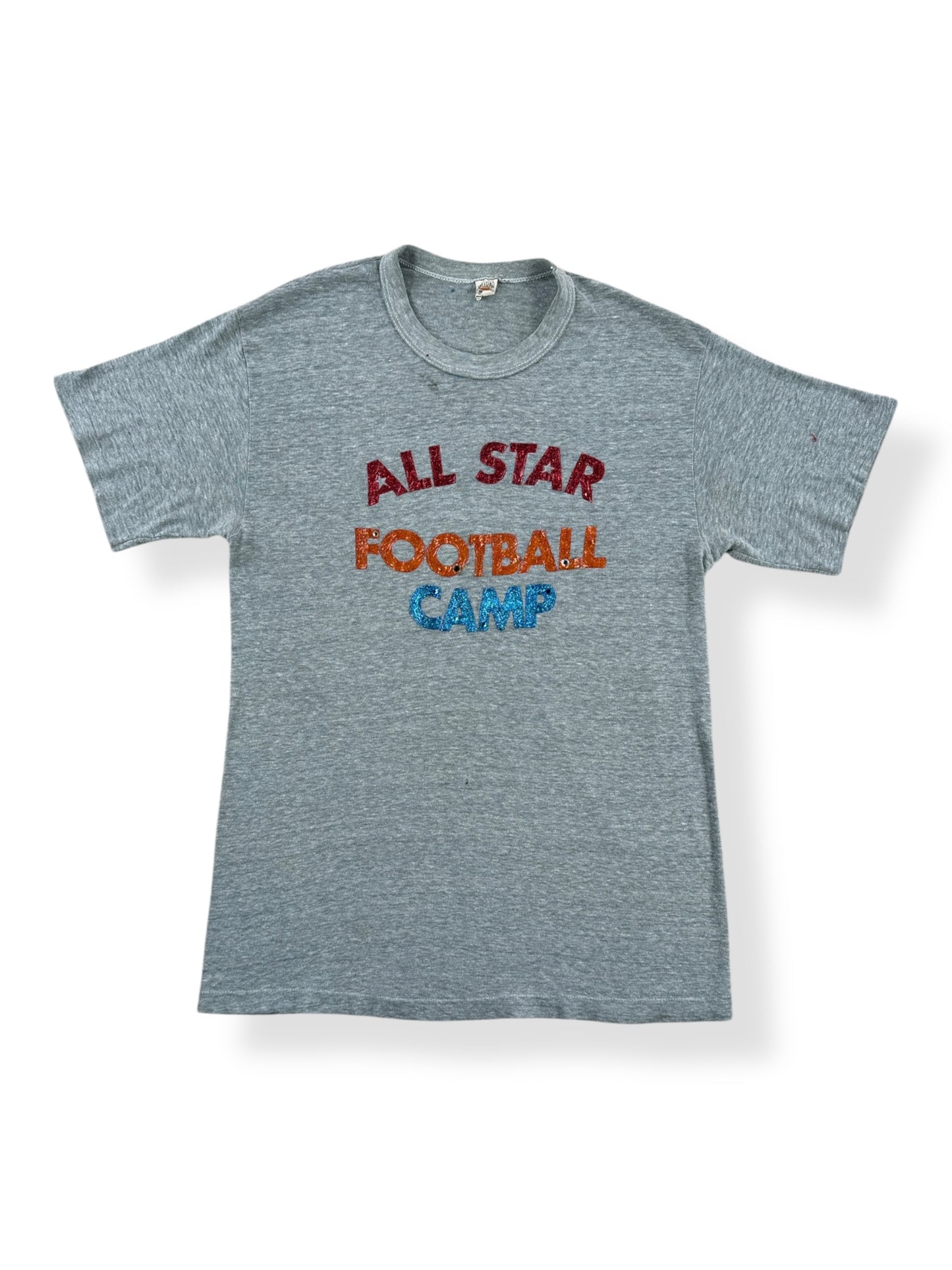 Front of Vintage Glitter Print All Star Tee SZ M