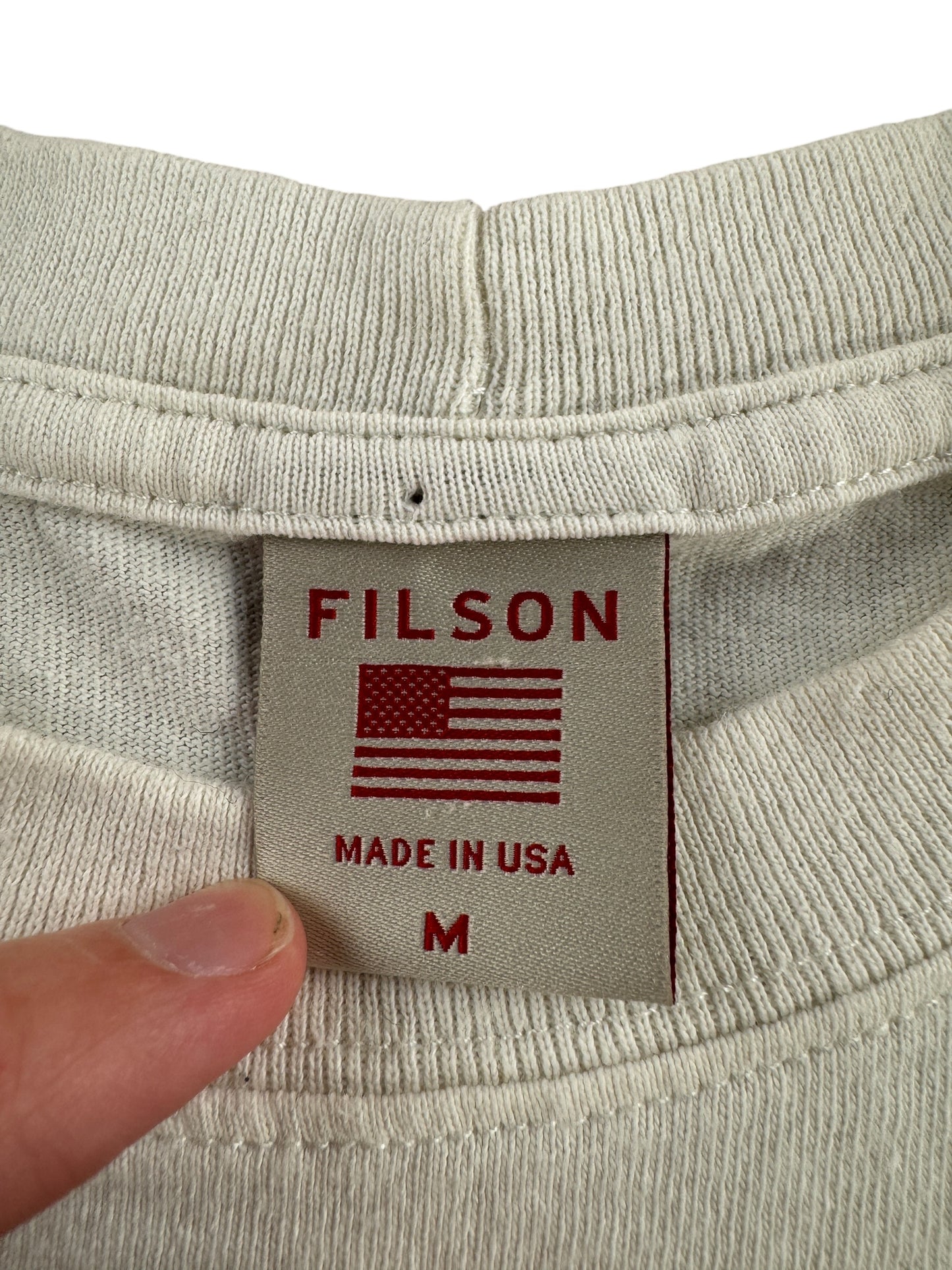 Tag on Modern Filson Bear Tee SZ M