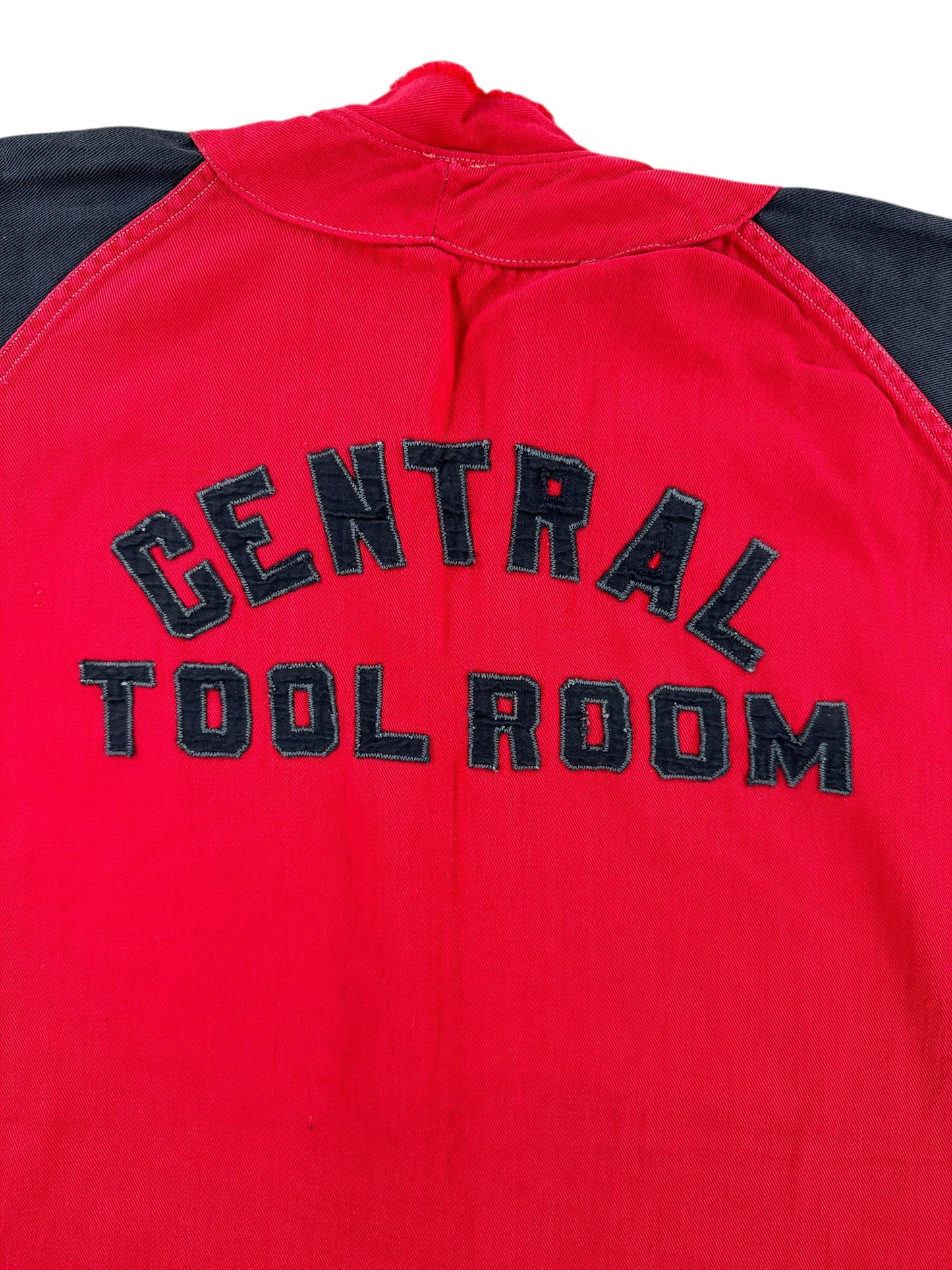 Back Letters on Vintage Central Tool Room Baseball Jersey SZ L